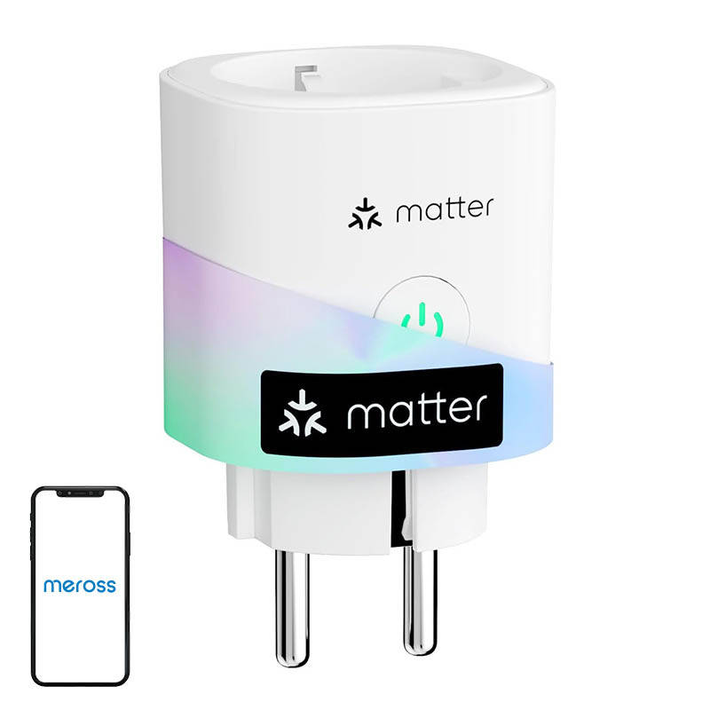 Meross Smarte Steckdose mit Energiemessgerät Matter