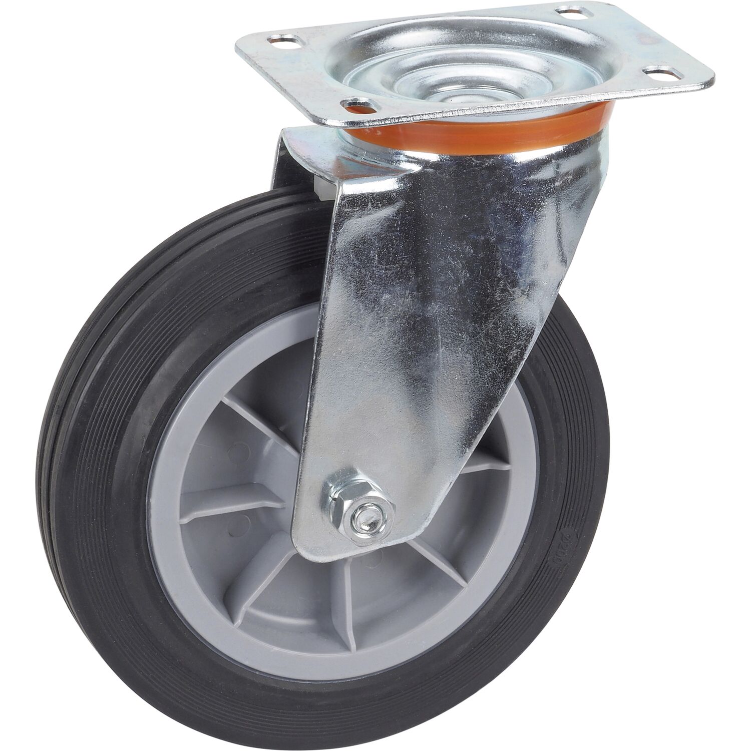 Dörner + Helmer Lenkrolle TPE PP-Felge 200 mm 210 kg