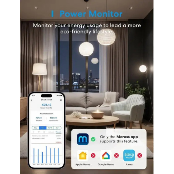 Meross Smarter Wandschalter WiFi Matter
