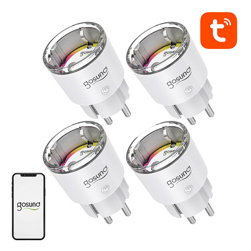 Gosund smarte Steckdose 10A EP2 WiFi Tuya (4Stk)