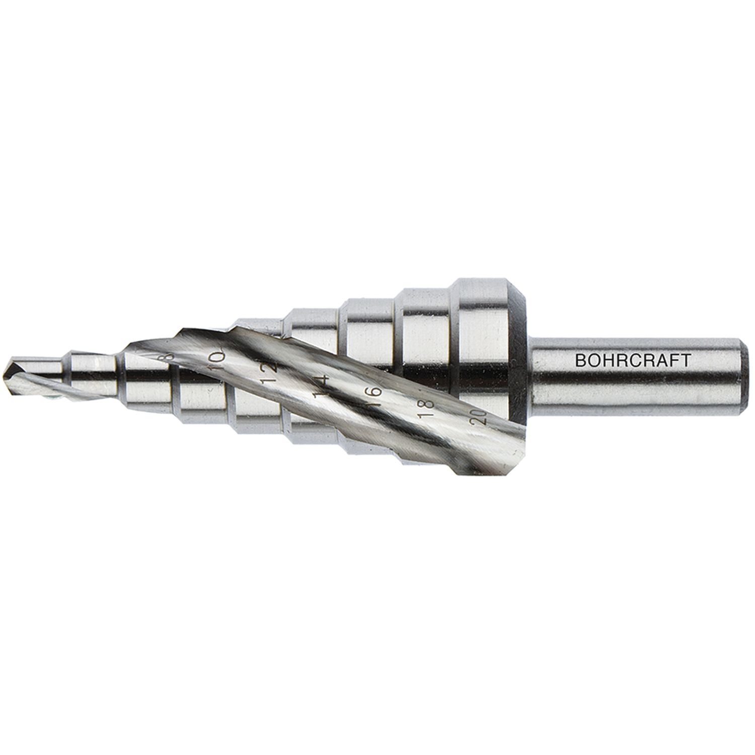Bohrcraft Stufenbohrer Gr.1 HSS 2 Schneiden Bohrer ø 4,0-12,0 mm