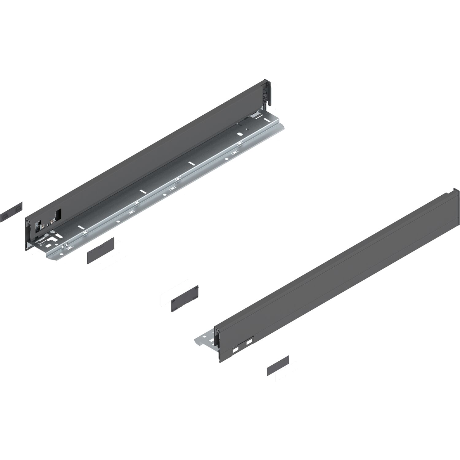 blum LEGRABOX pure Zarge Höhe N, NL 550, Oriongrau-matt