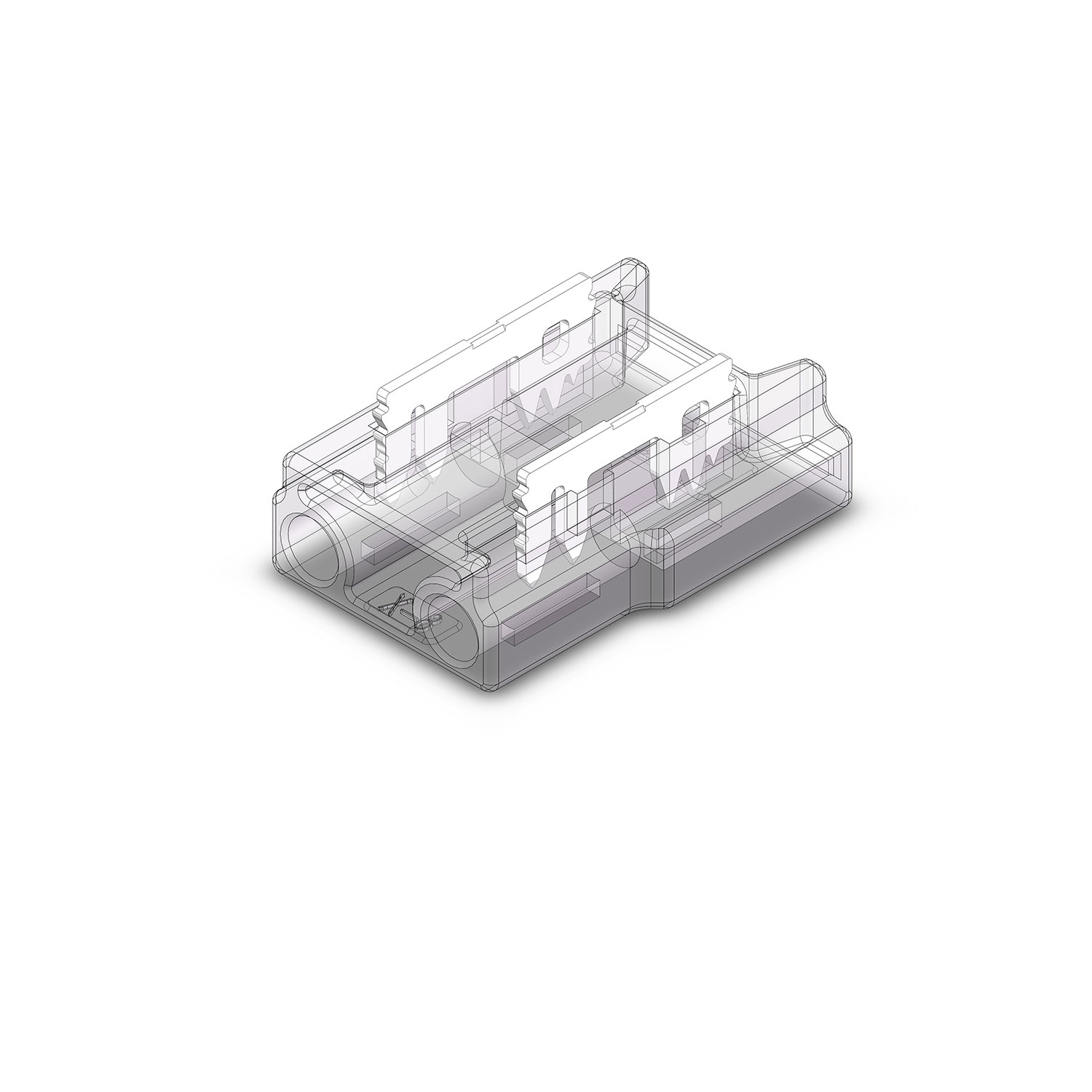 ISOLED Kontakt-Kabelanschluss (max. 4A/0,5qmm) K2-28 für 2-pol. IP20 Flexstripes mit Breite 8mm