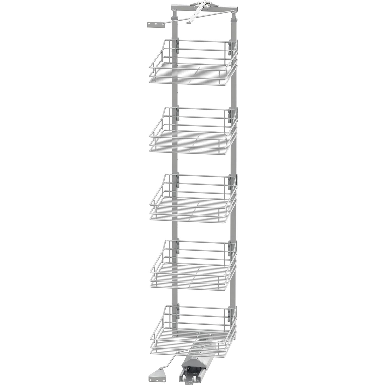 Vauth-Sagel VS TAL Gate Hochschrankauszug Set Classic 1700 - 1950 mm KB 450 mm Silber
