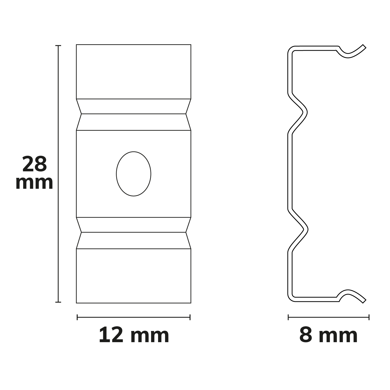 ISOLED Montageklammer Z24 für Profil SURF24/DIVE24 weiß