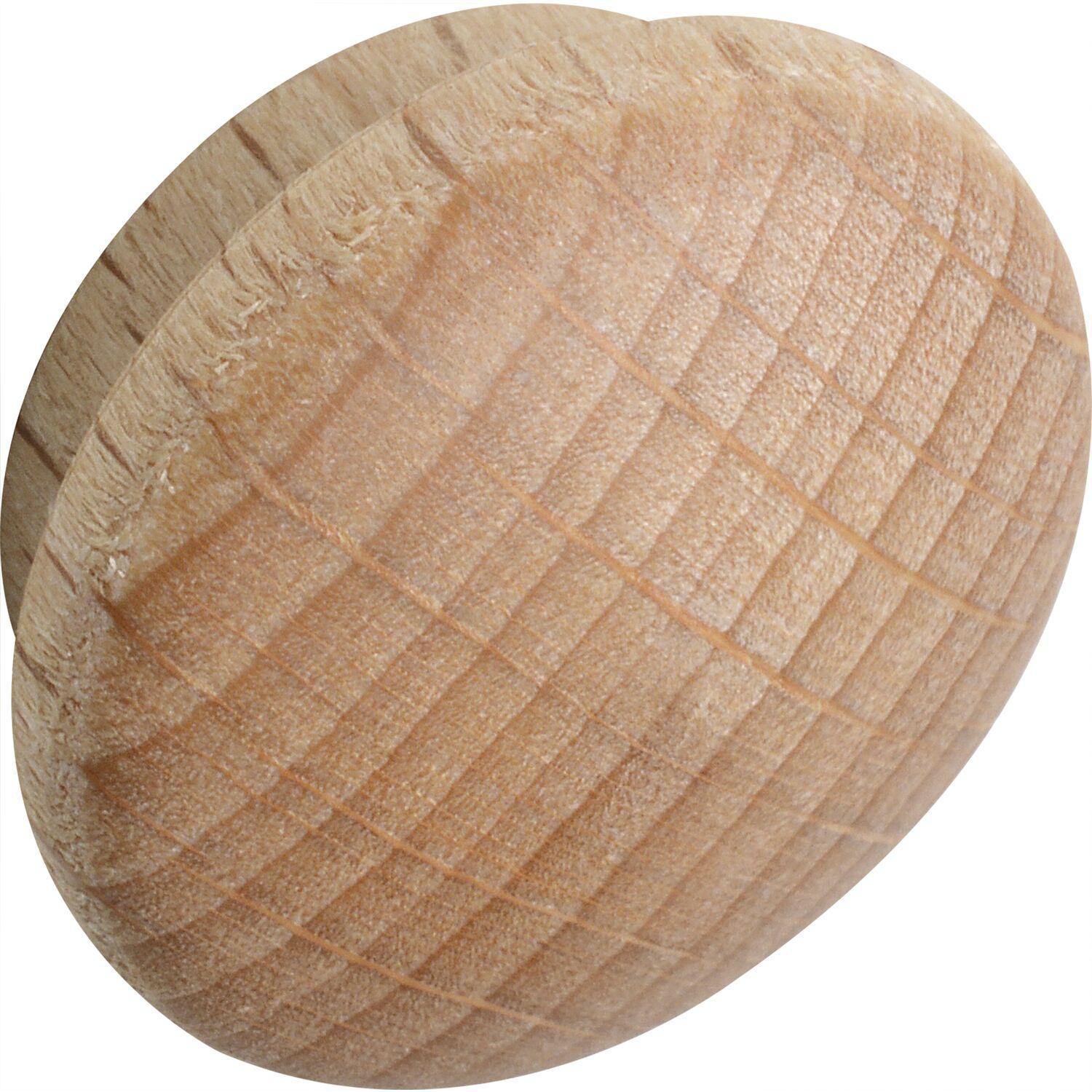 ninka Holzabdeckkappe ø 19 mm, Zapfen ø 15 mm, Zapfenlänge 4 mm, Buche roh