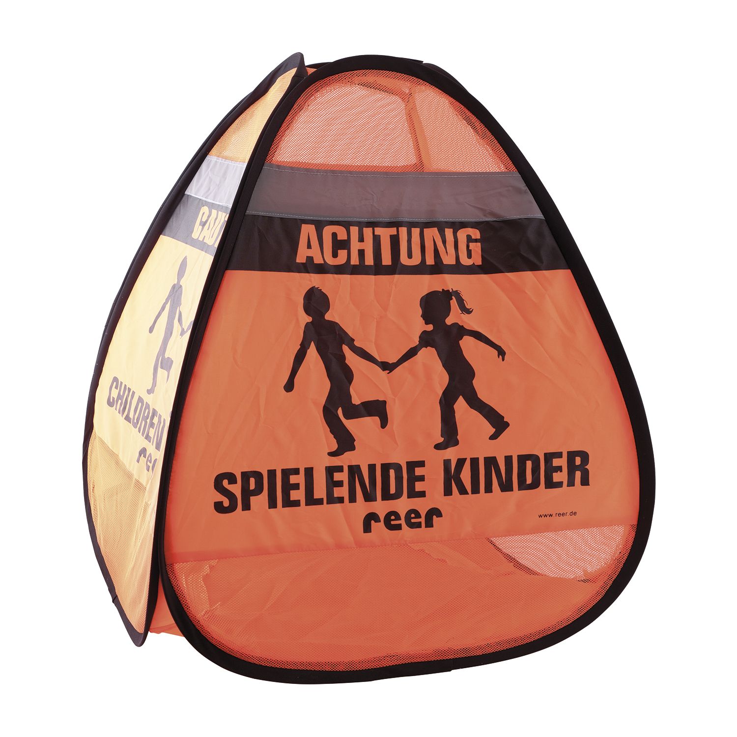 3D-Straßenwarnschild "Spiel. Kinder"