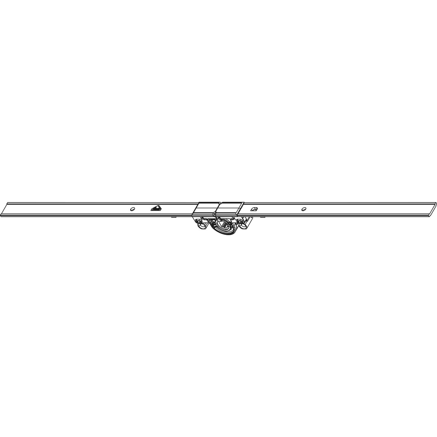 Roto ROTO NT/NX DK-Getriebe mittig/variabel DM 15 mm L=430 mm ohne Zapfen silber