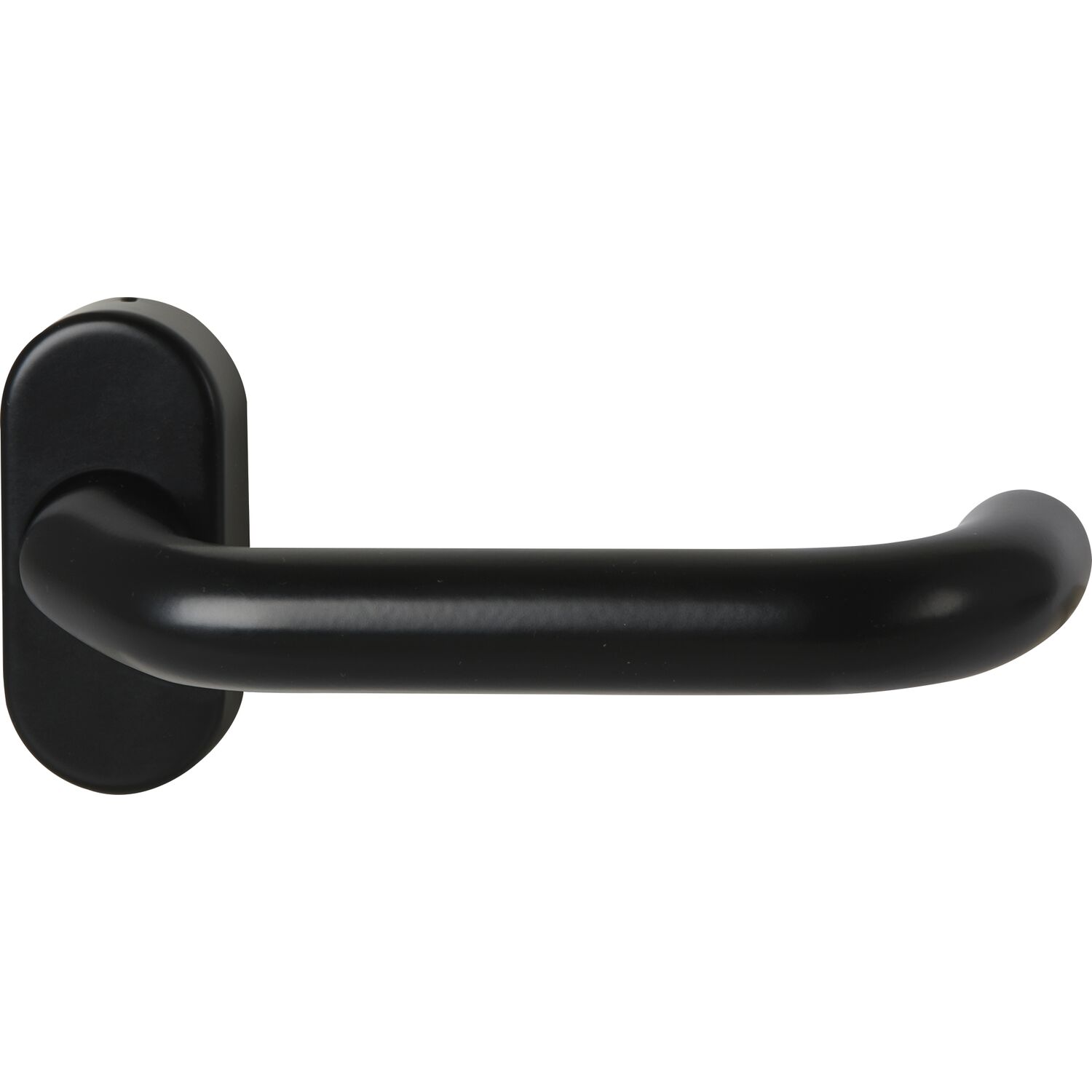 FSB FH-Rahmentürdrücker 97 0625 Hochhaltefeder ovale Rosette Alu tiefschwarz