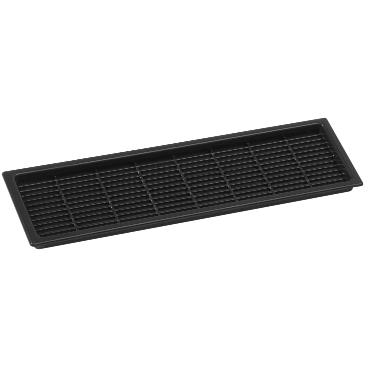 ninka Lüftungsgitter 171 x 42 mm Kunststoff Schwarz