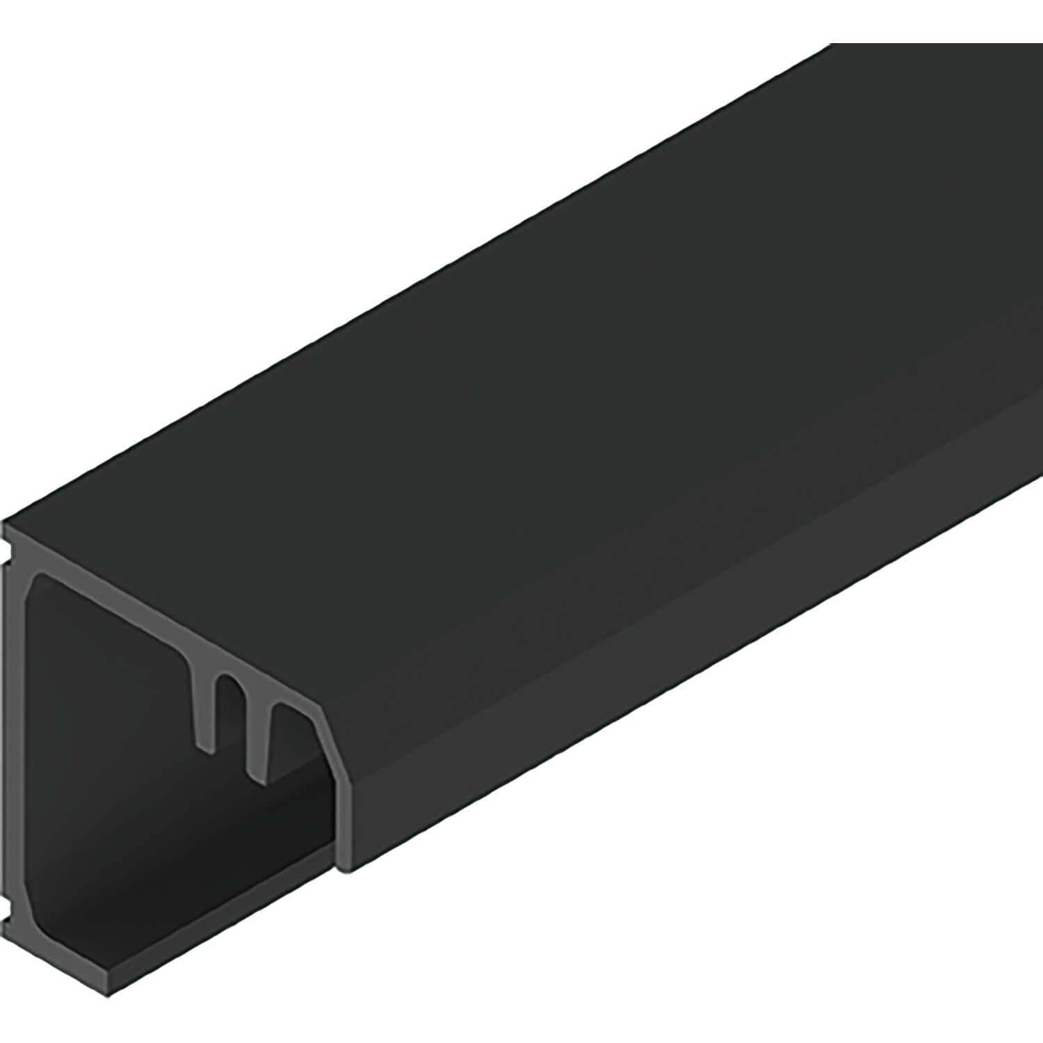 solido 100/HELM Montageprofil auf Maß geschnitten L=6000 mm schwarz matt (250 mm)