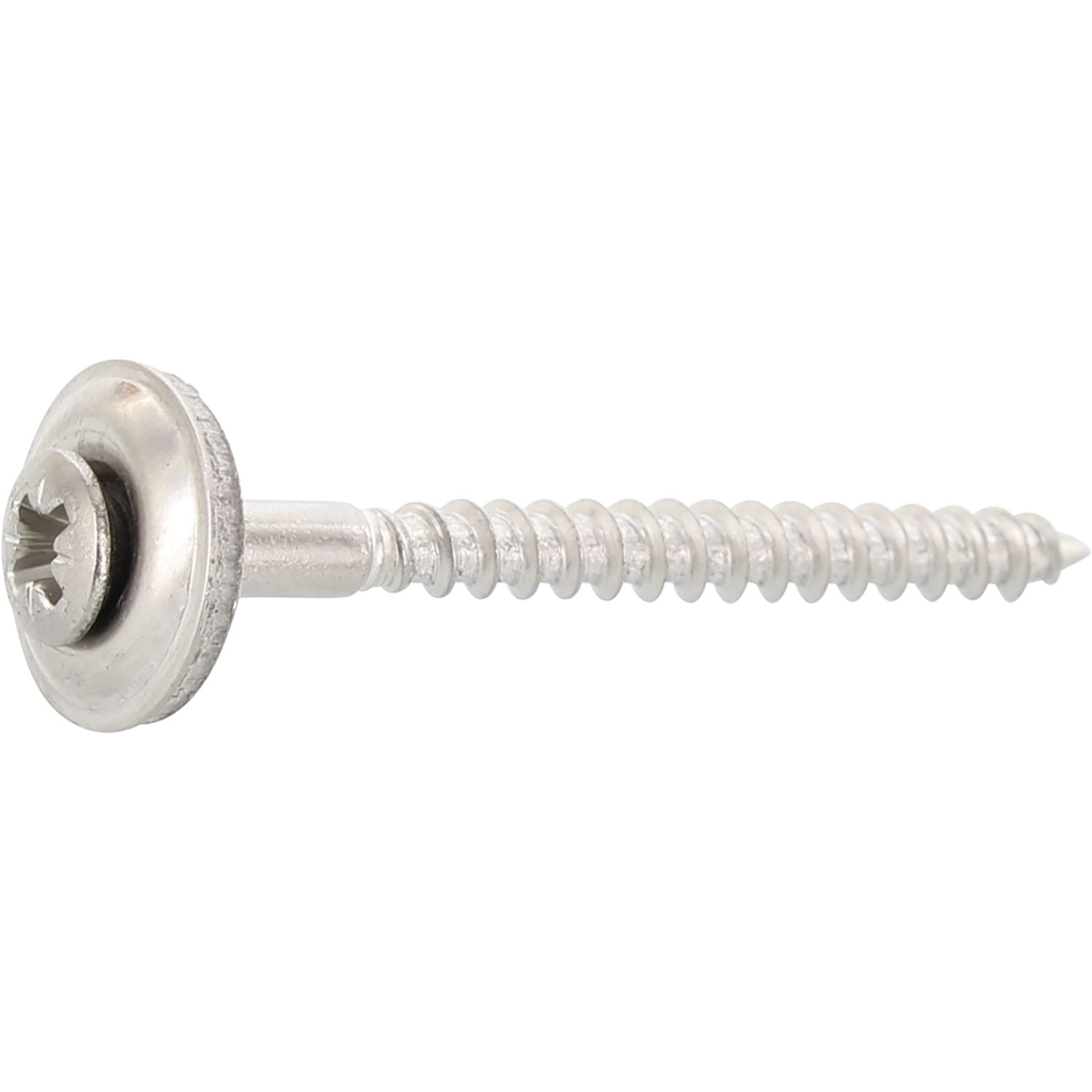 Spenglerschraube 4.5x 50 Pozidriv 2 Edelstahl A2 mit Dichtscheibe ø 15mm vormont (200 Stück)