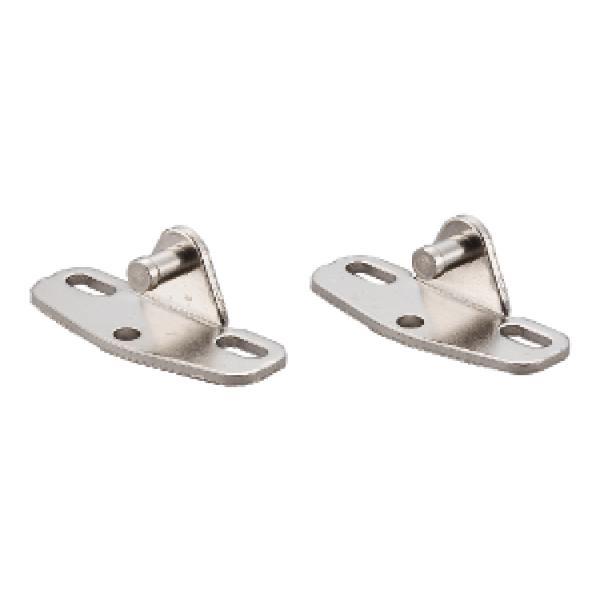 Lamp® Befestigungswinkel für Holzfront, Stahl vernickelt