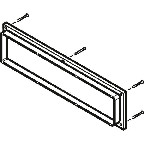 Abschlussrahmen für 260 mm Klappe KS