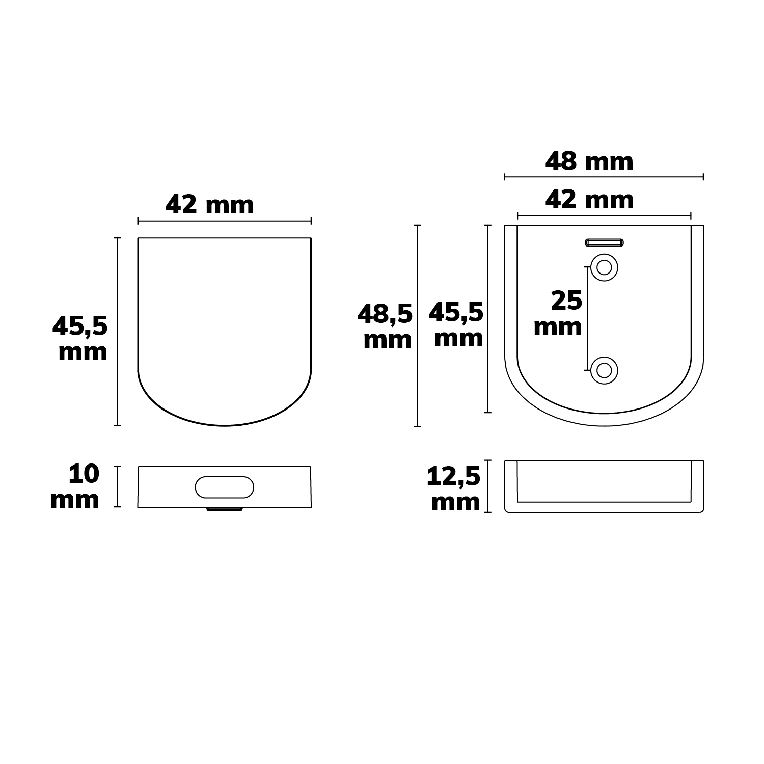 ISOLED Sys-Pro Einbau Wisch- oder Türkontakt Funk-Sensor kapazitiv inkl. CR2450 Batterie