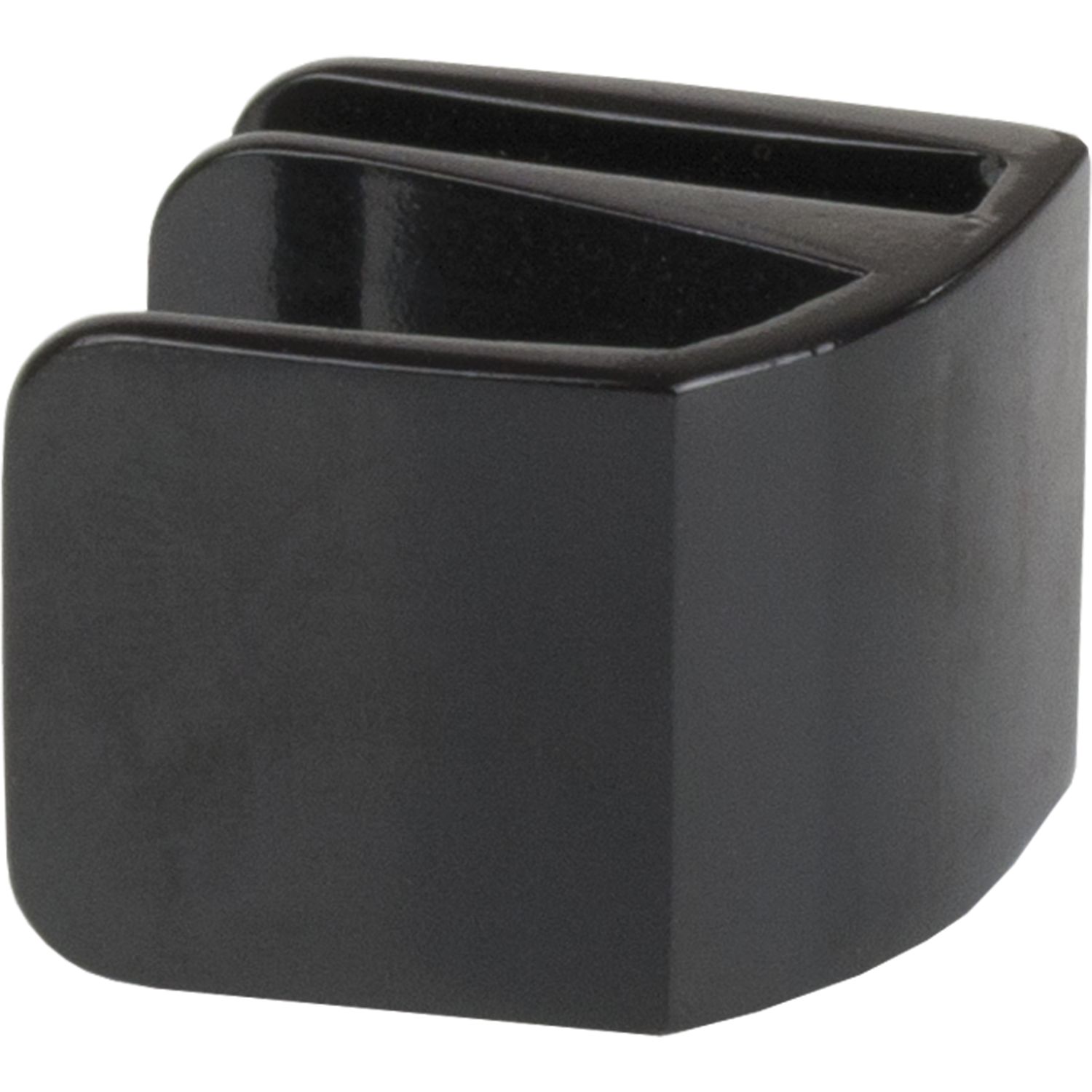 Siso Glastürgriff Square Glas 4-6mm 32,5x26mm Zink schwarz