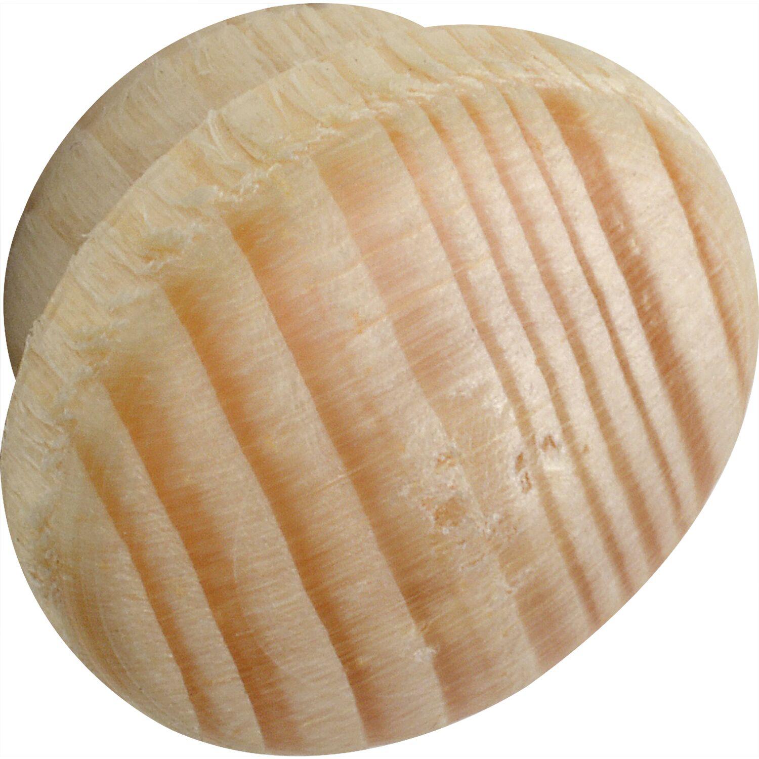 ninka Holzabdeckkappe ø 14 mm, Zapfen ø 10 mm, Zapfenlänge 4 mm, Fichte roh
