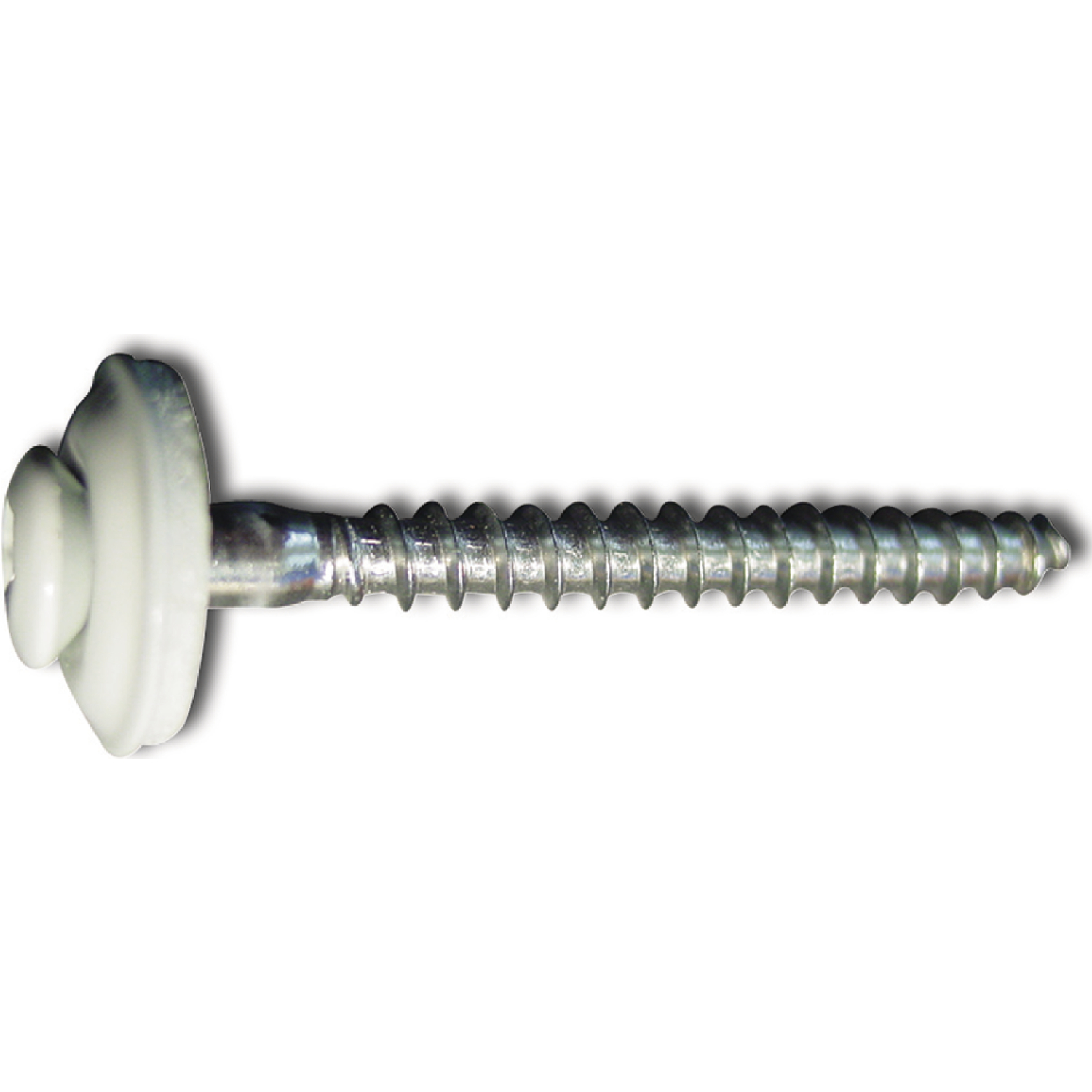 Spenglerschraube 4.5x 55 TX20 Edelstahl A2 Kopf beschichtet RAL9002 grauweiß (200 Stück)