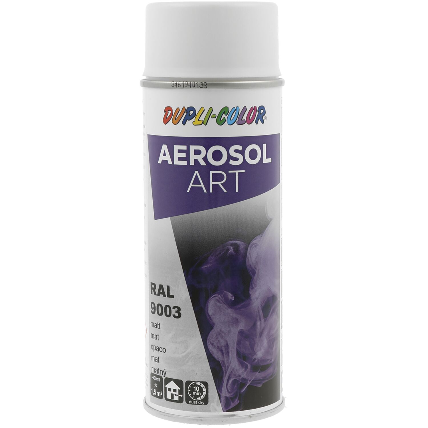 Dupli-Color Lackspray Aerosol Art 400ml signalweiß matt / RAL 9003 (400 ml)