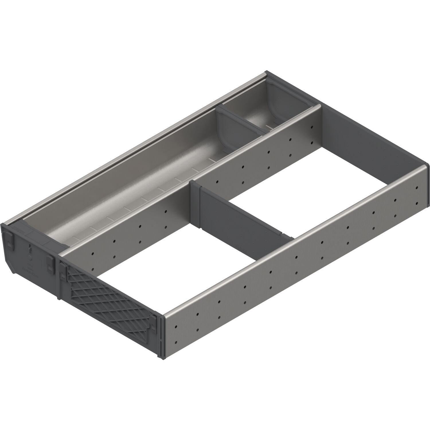 blum ORGA-LINE Einzel-Set KB 400/NL 500 mm Edelstahl/Kunststoff