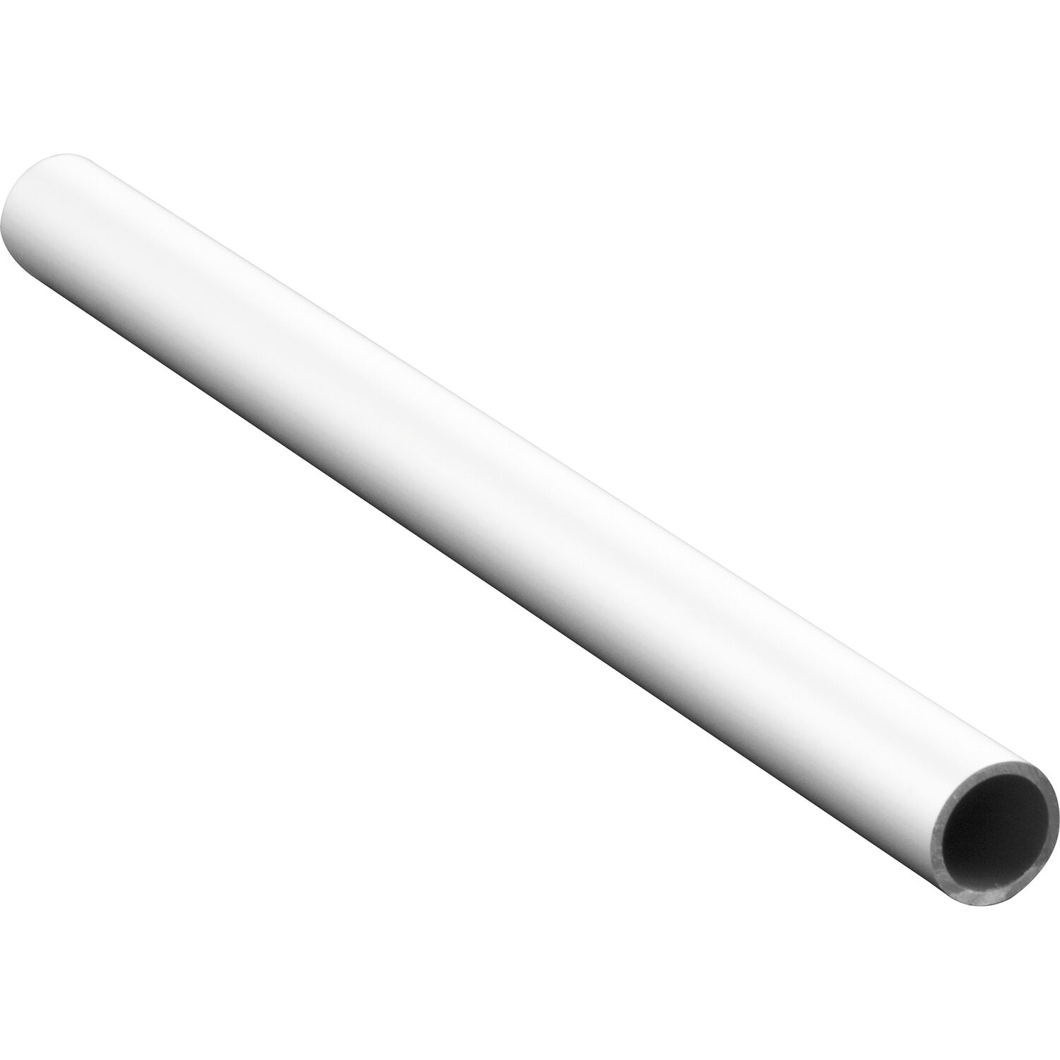 GEZE OL90N/OL95 Kurbelstangenrohr, DM 15 mm, auf Maß, Alu weiß RAL 9016 (250 mm)