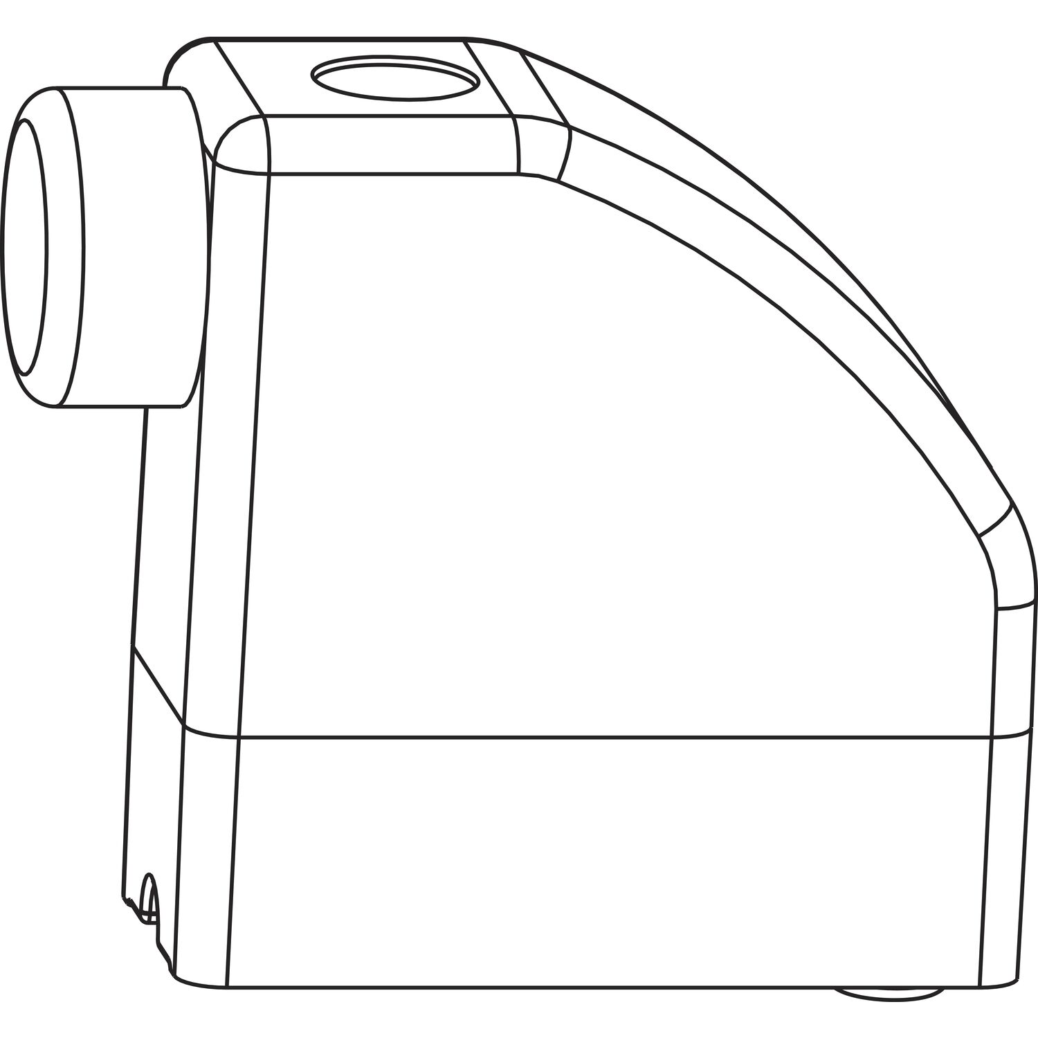 Maco #103345 HS Anschlagpuffer universal für Laufschiene flach, silber (103345)