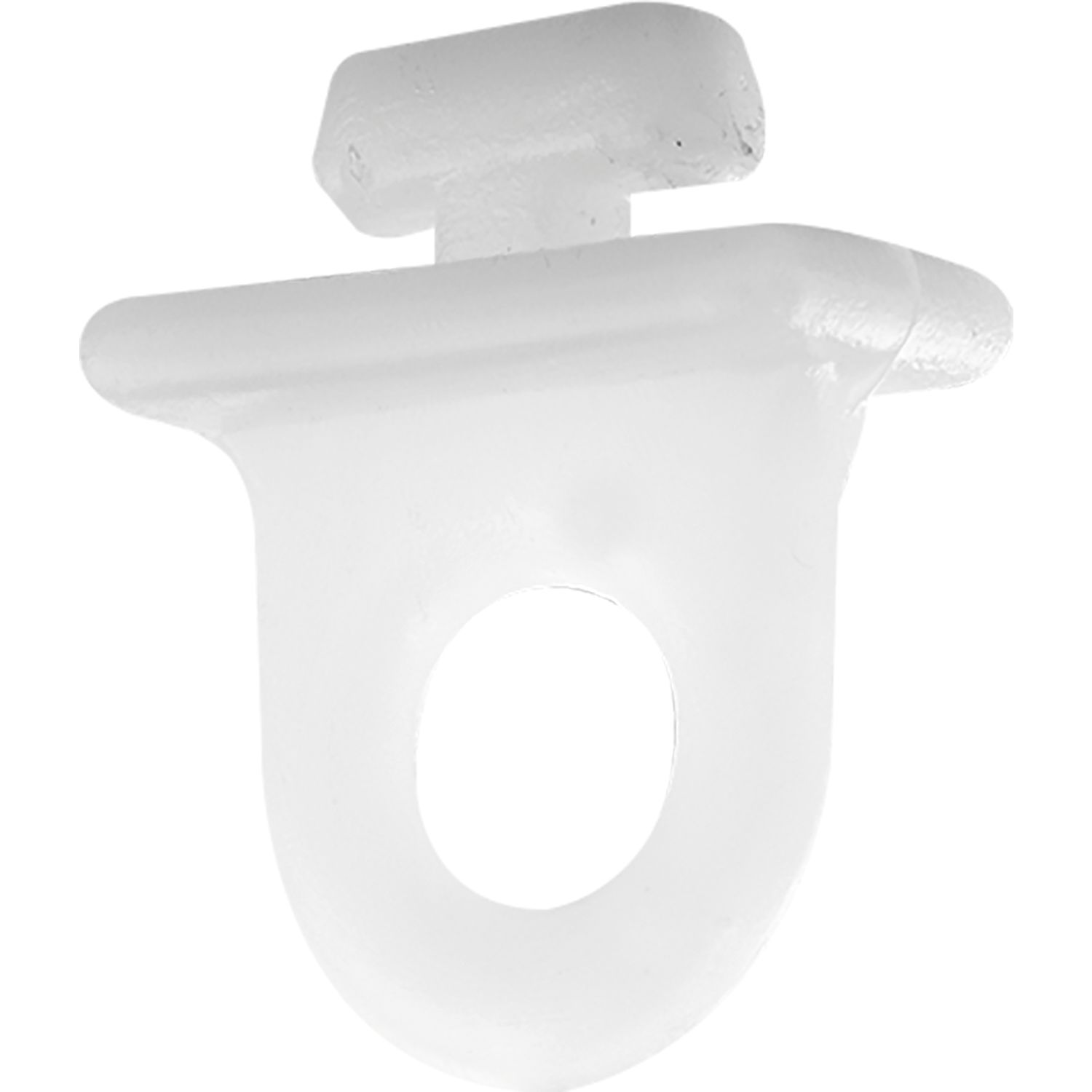 Leha Feststeller Vorhang-Laufschiene Kunststoff weiß