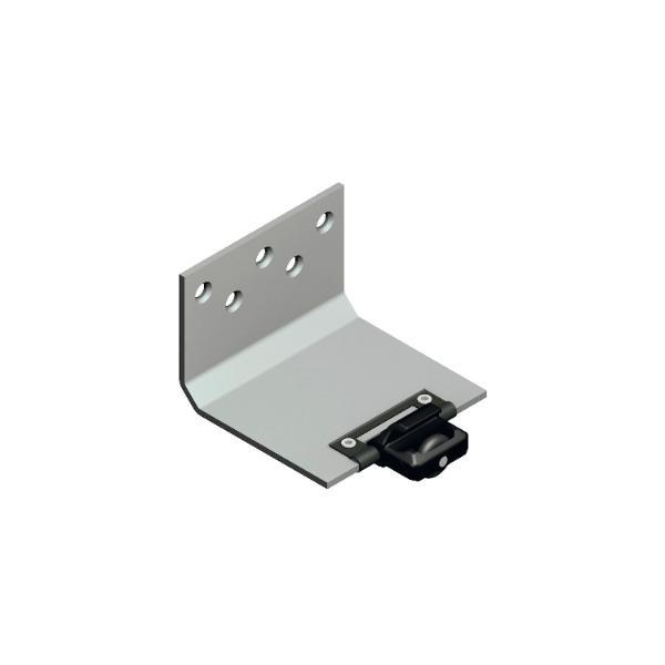 Cinetto PS06/PS48 Führungswinkel unten äußere Tür , Türstärke 23 mm, Stahl grau