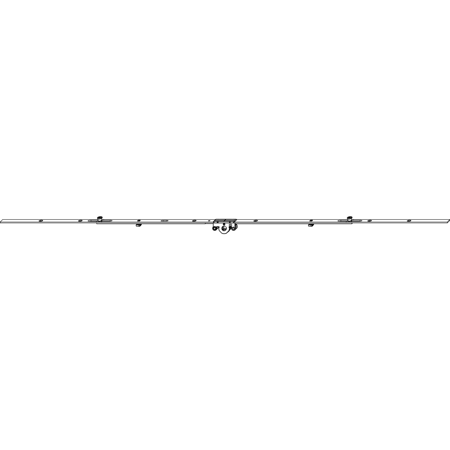 Maco #208330 MACO MM Kantenverschluss mittig 2iS, DM 15 mm, FFB 701-1000 mm (208330)