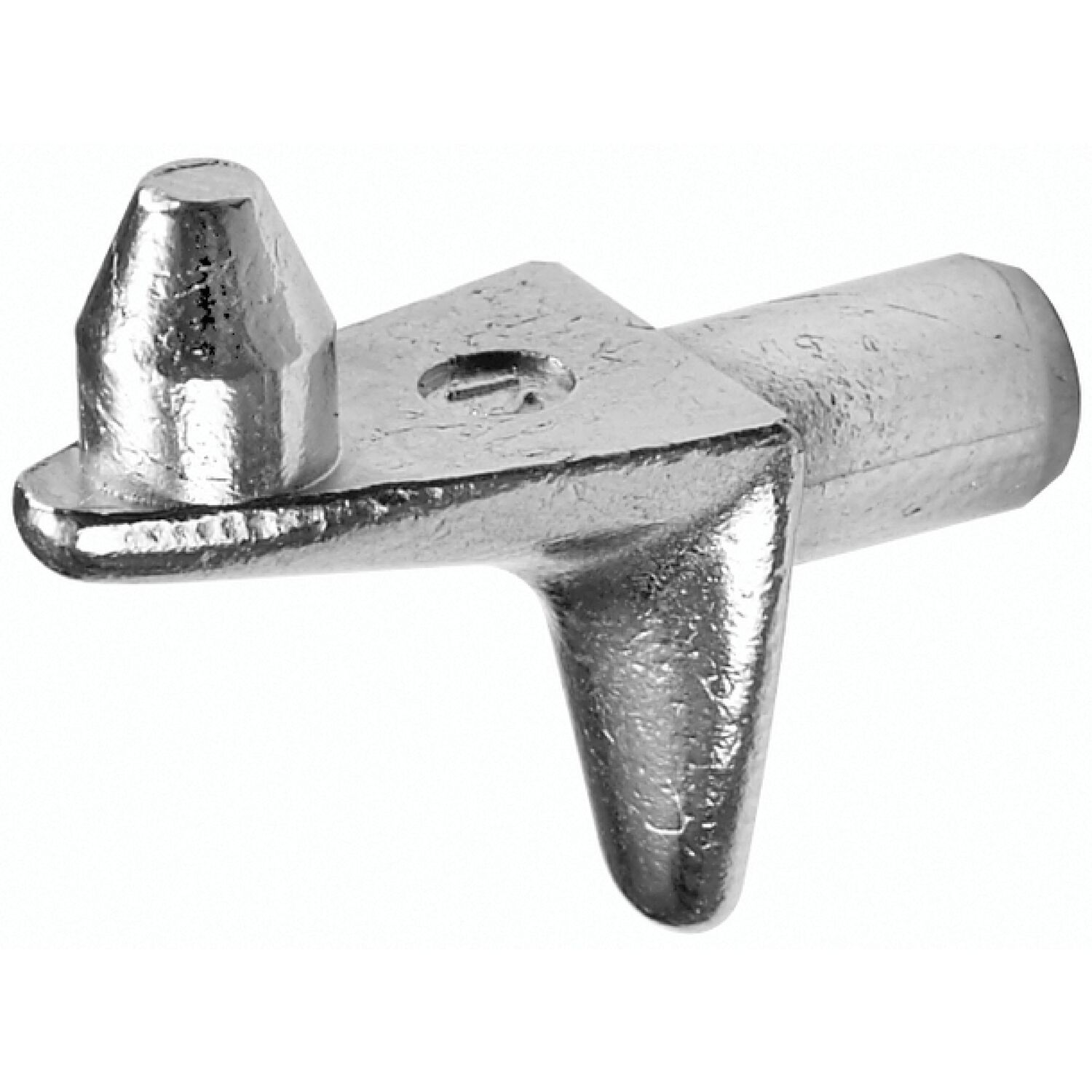Steckbodenträger Winkel 3, Bohr ø 5 mm, Zink vernickelt