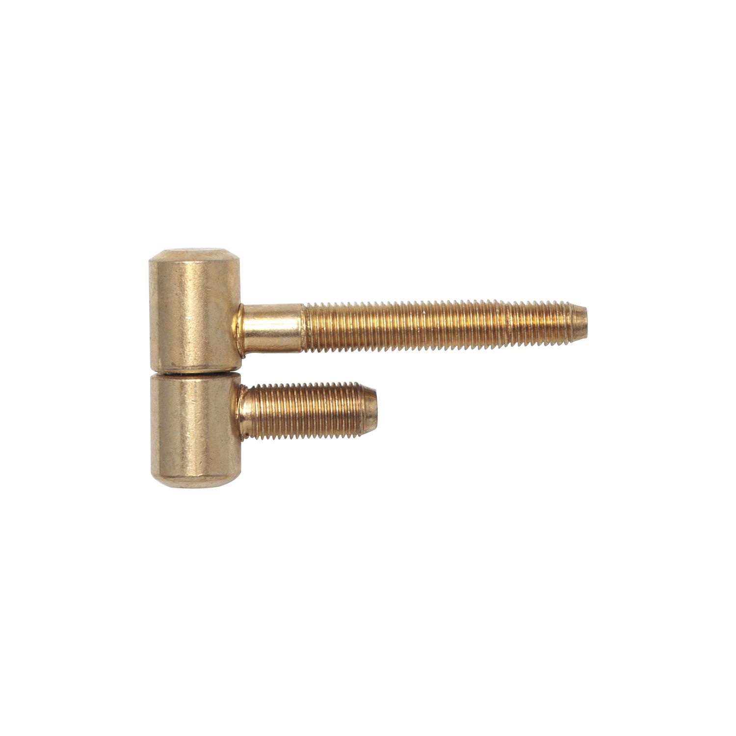 Einbohrband zweiteilig Zylinderkopf Stahl 16 mm vermessingt