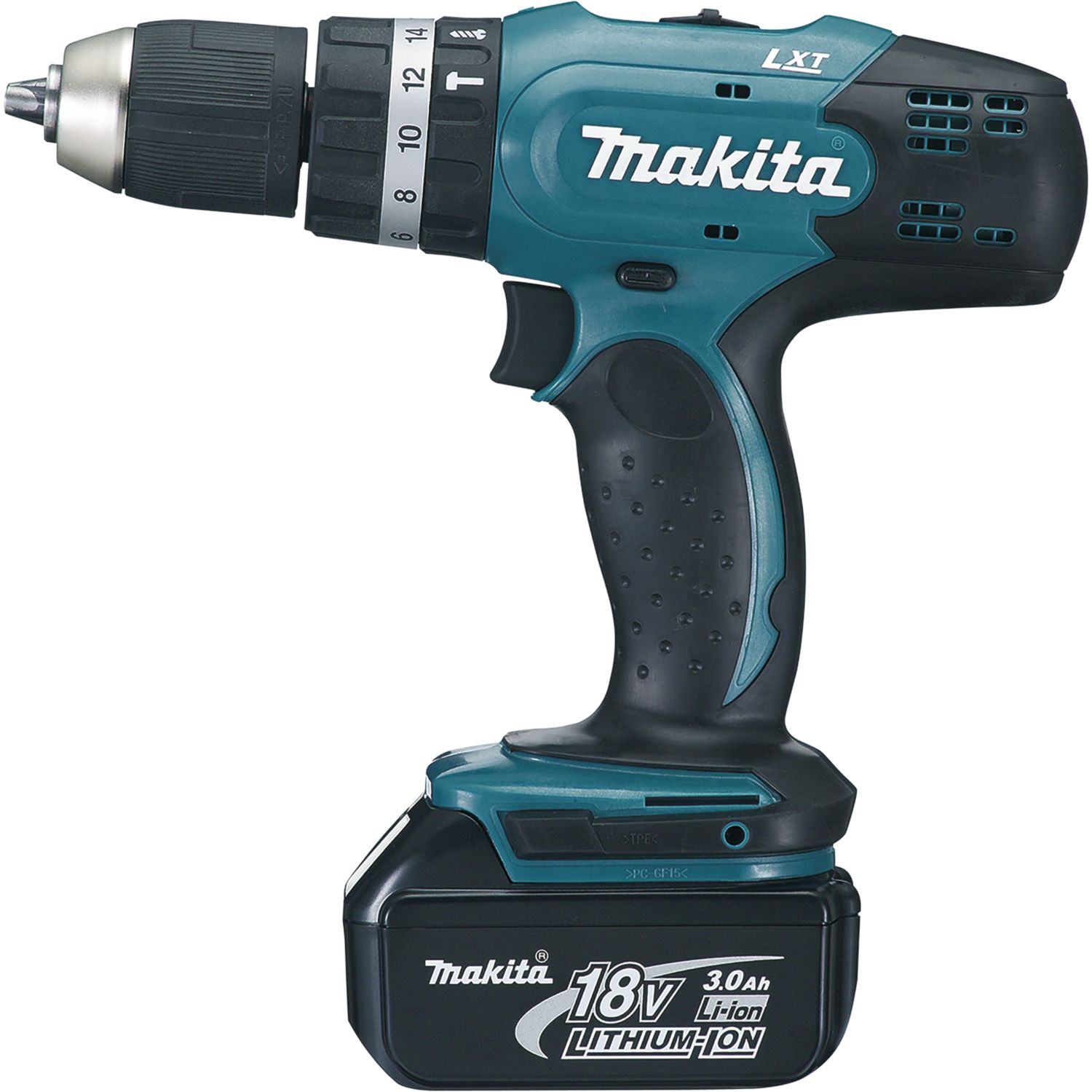 Makita Akku-Schlagbohrschrauber DHP453RFE 18 Volt / 3,0 Ah (IEC) + 2 Akkus