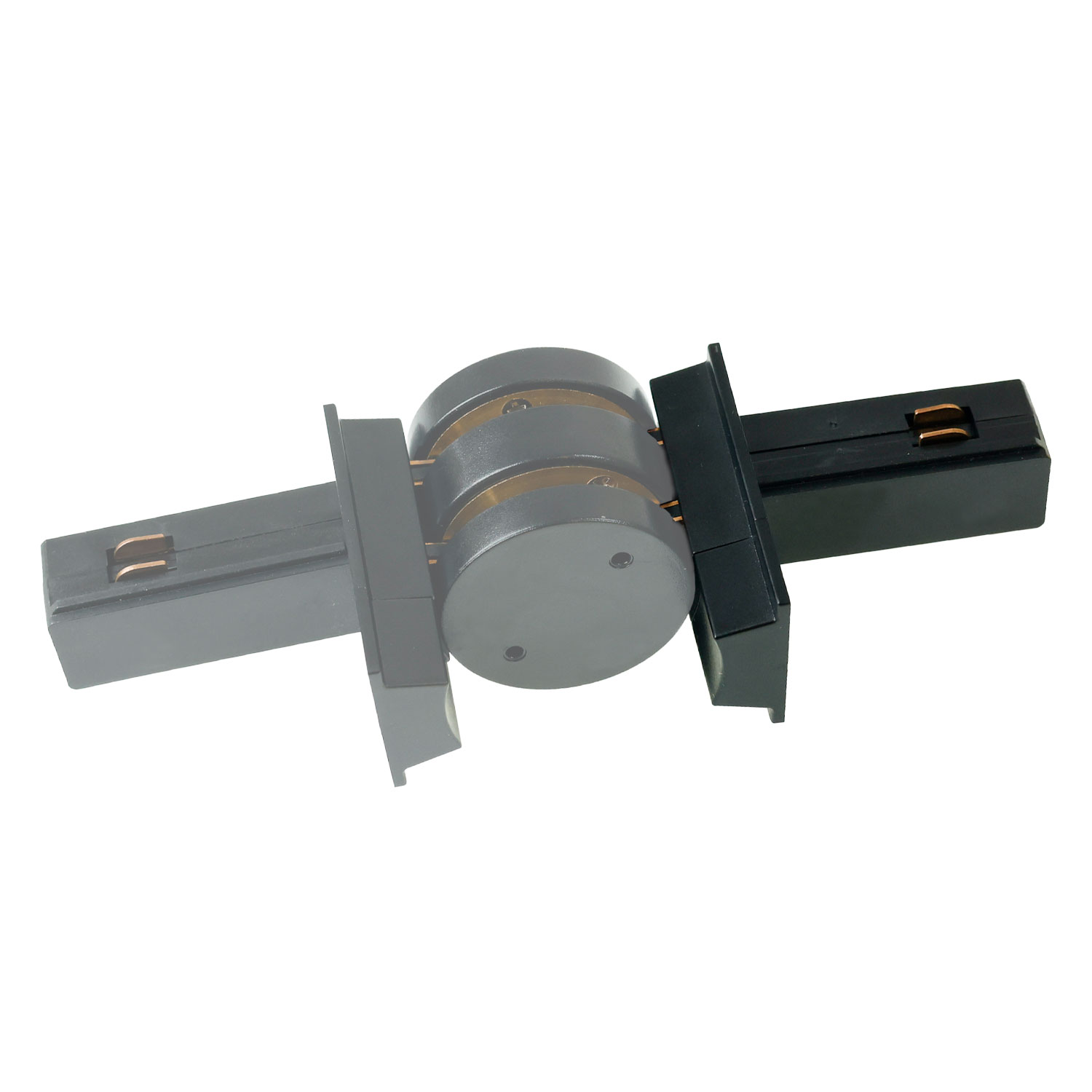 ISOLED Track48 Multi X Verbinder zum Basismodul für Aufbauschiene schwarz max. 6A 4-polig