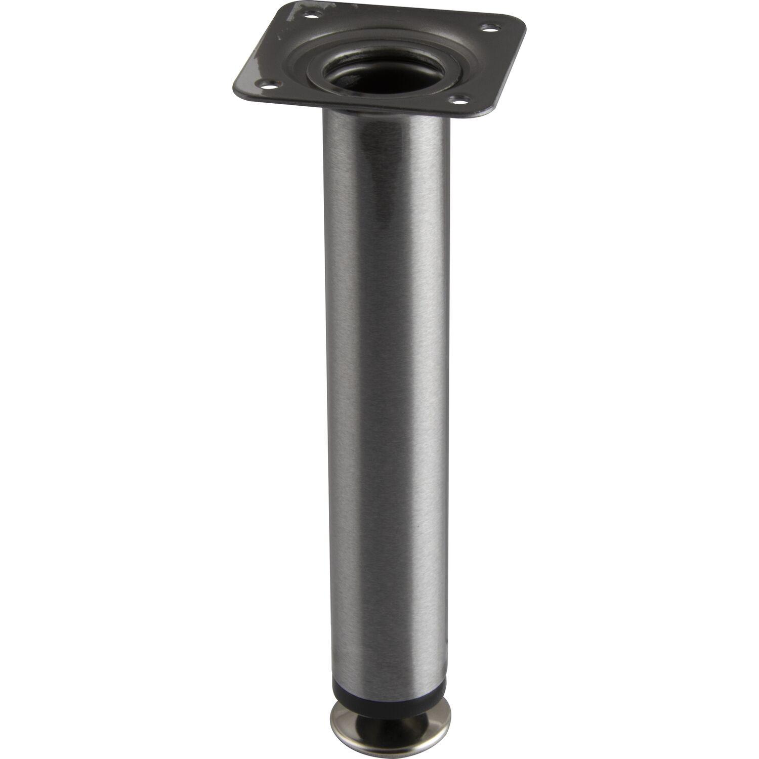 Dekorfuß Fuß ø 30 mm, Länge 190 mm, Stahl, Edelstahl Effekt