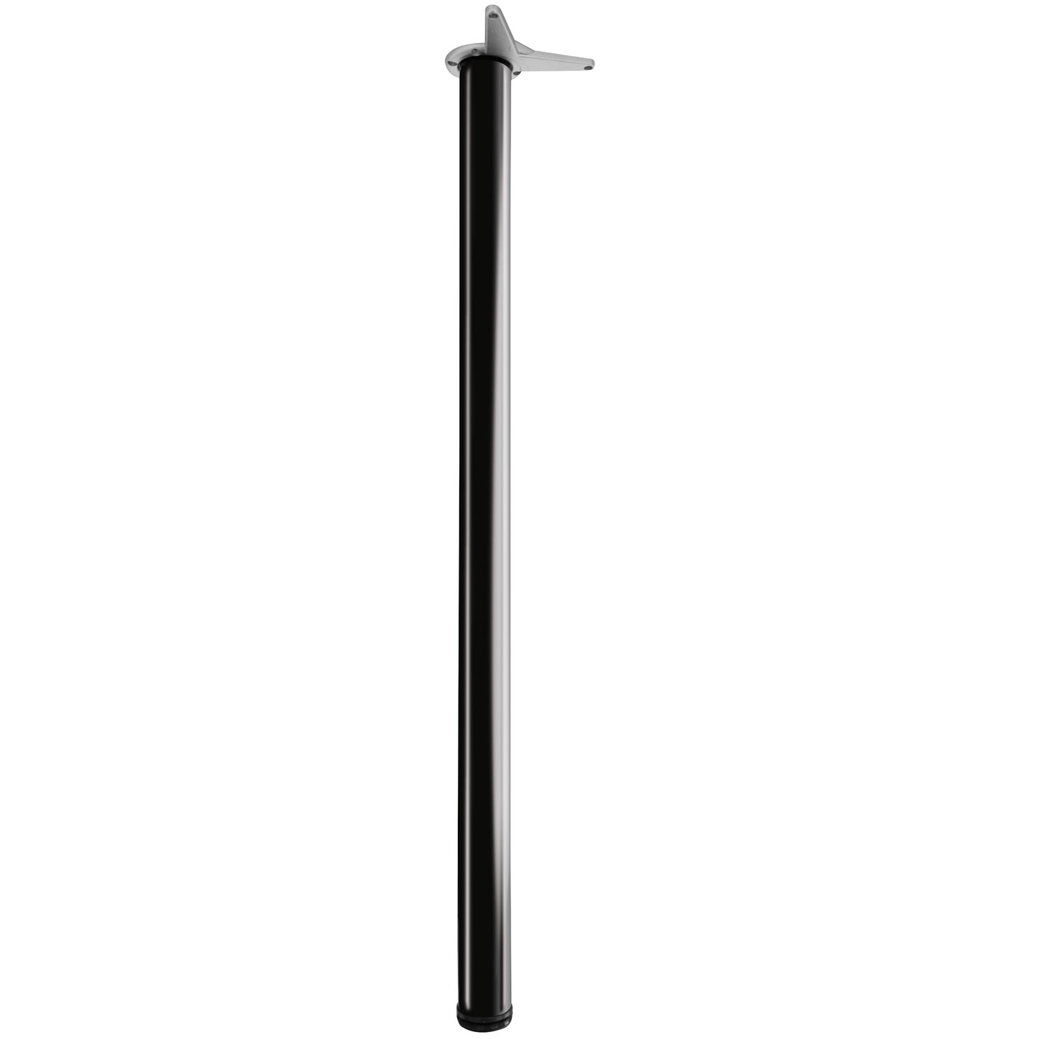 CAMAR Tischfuß rund 60 x 1100 mm Stahl schwarz glänzend lackiert