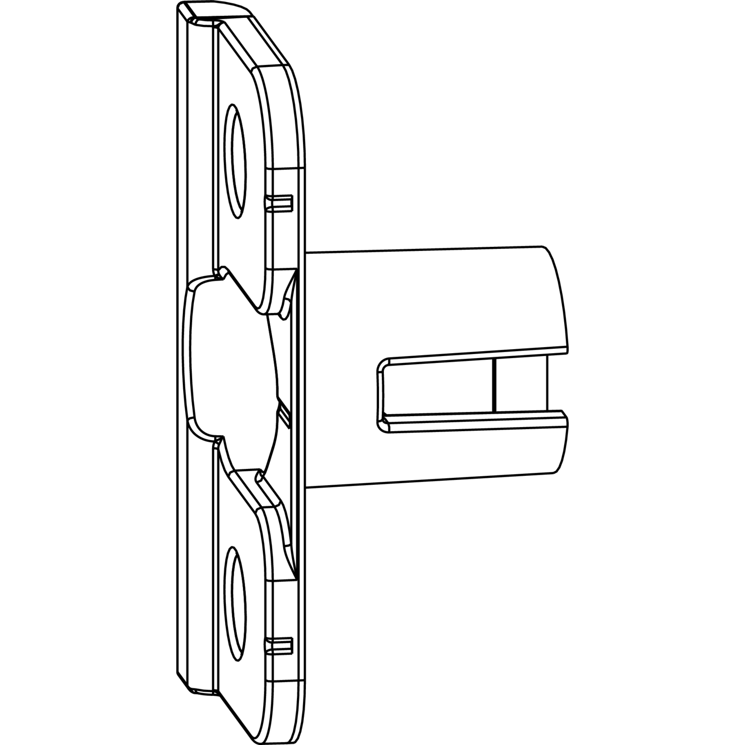 Maco #368015 MACO Anpressverschluss einbohrbar Rahmenteil, Eurofalz 30 mm 13 V (368015)