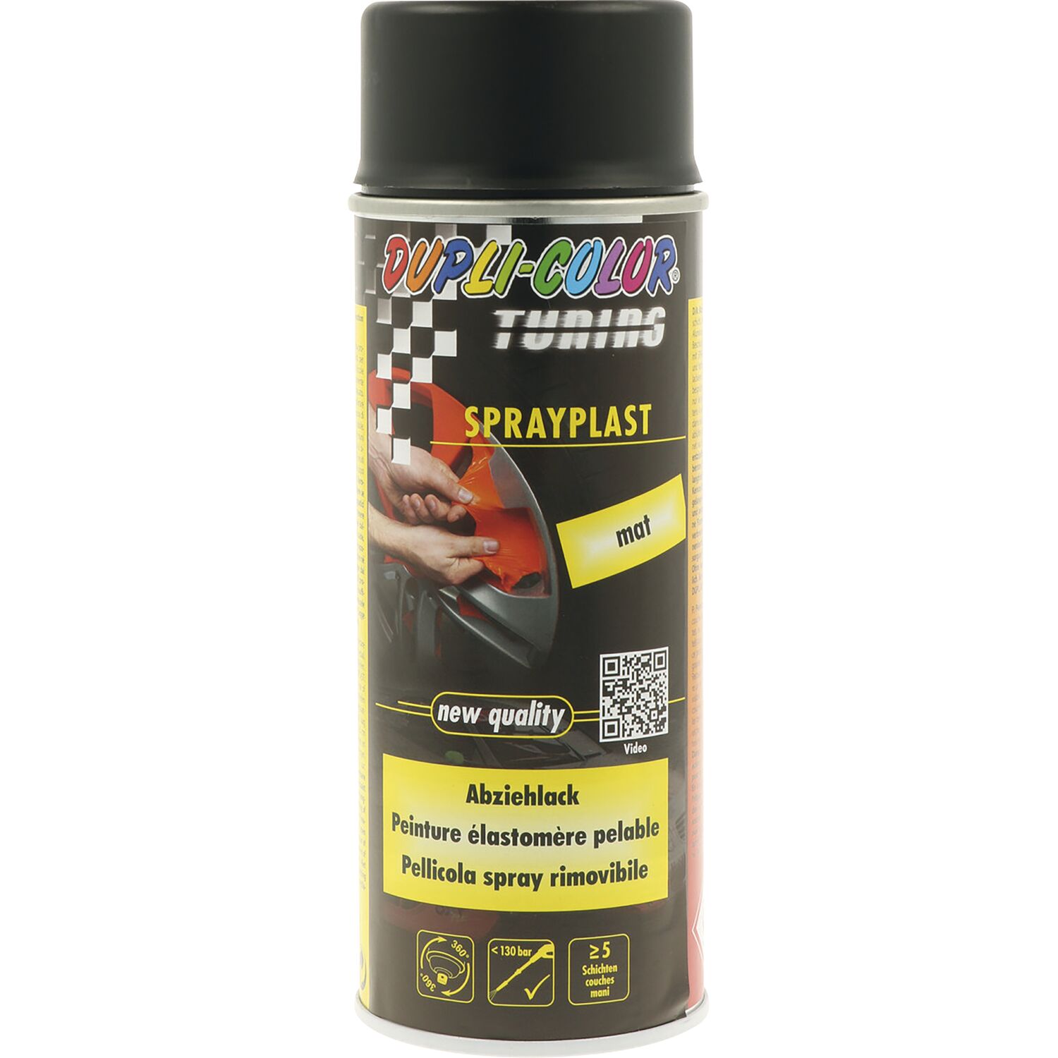 Dupli-Color Sprayplast 400ml schwarz matt (400 ml)