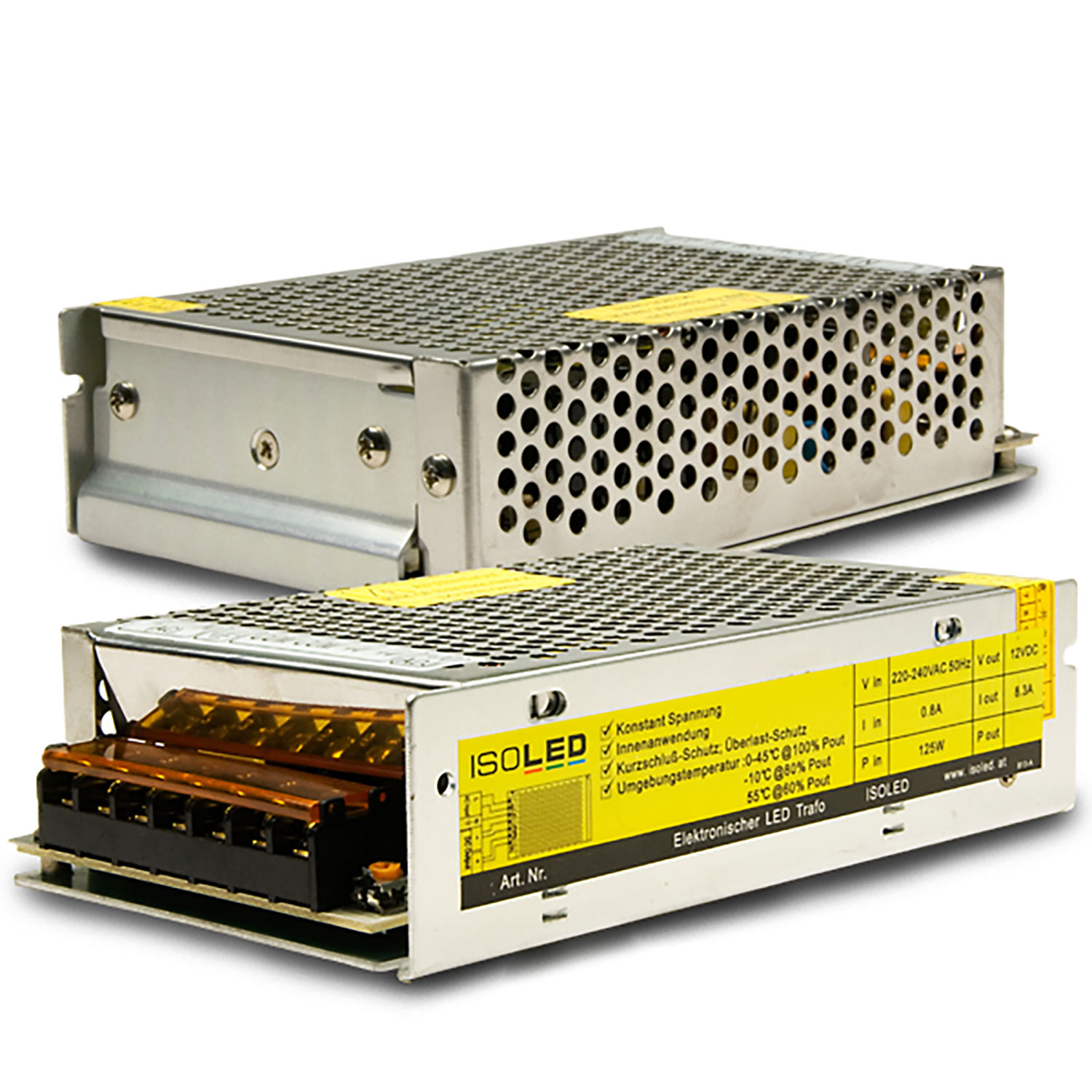 ISOLED LED Trafo 24V/DC 0-150W Gitter