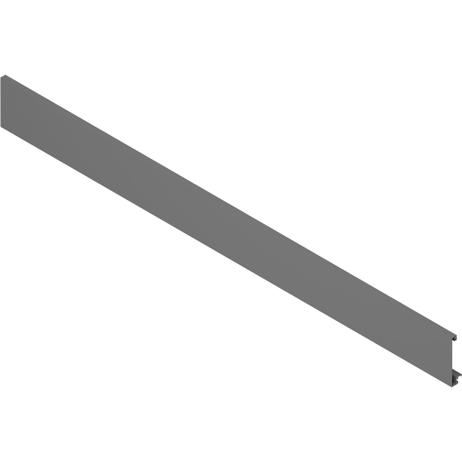 blum MERIVOBOX Vorderstück ohne Nut, Länge 1042 mm, Aluminium Oriongrau-matt
