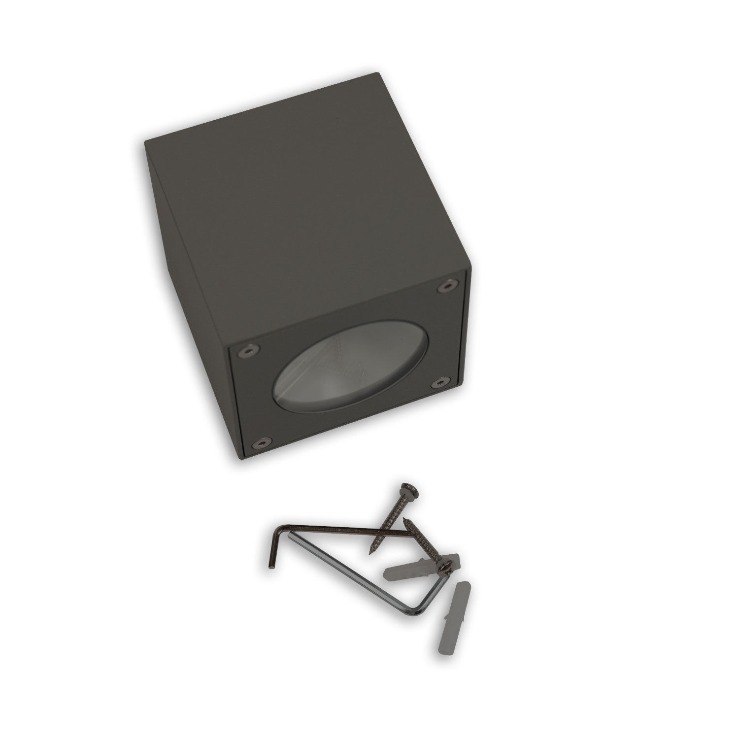 ISOLED LED Wandleuchte Up&Down 2x3W CREE IP54 anthrazit warmweiß