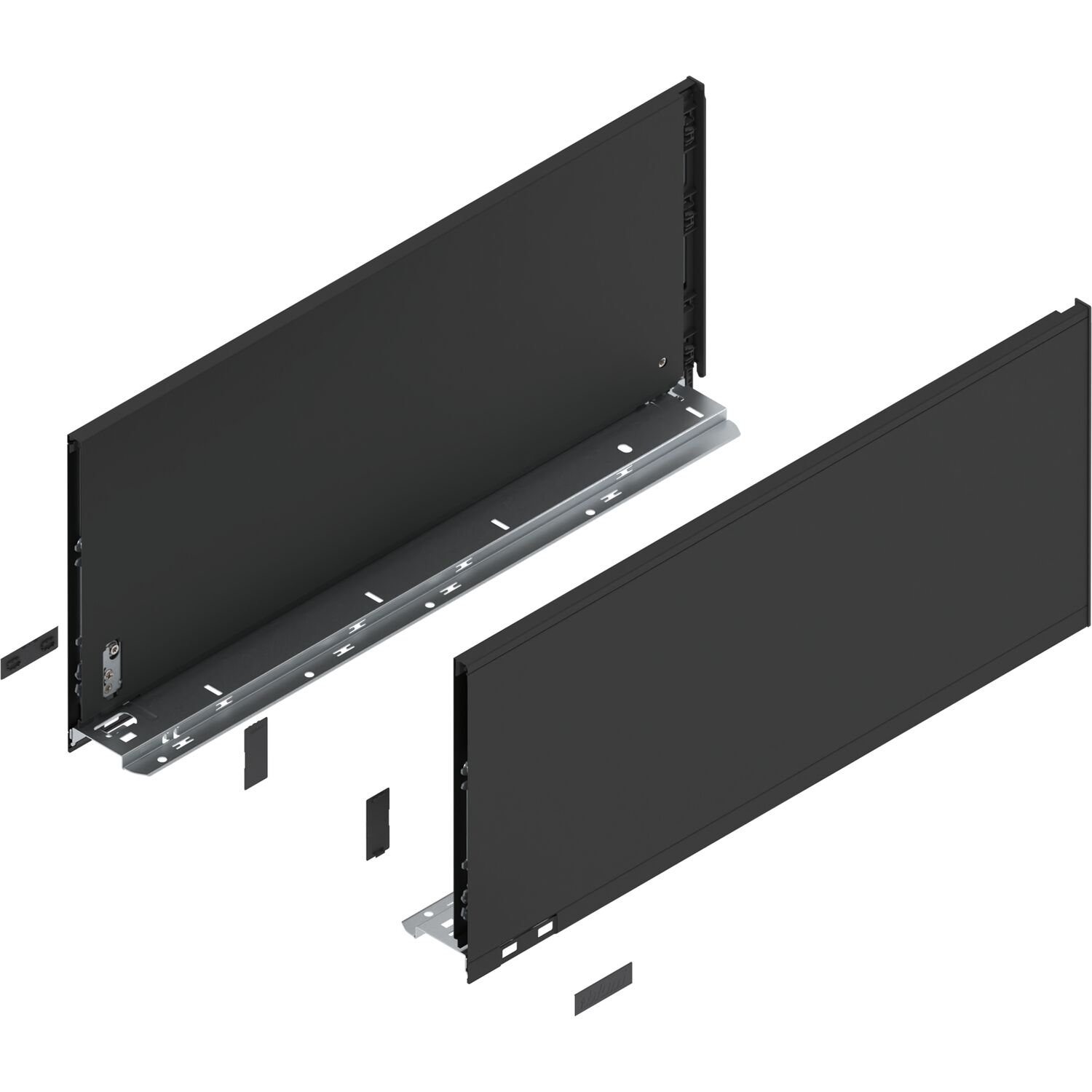 blum LEGRABOX pure Zarge Höhe F, NL 550, Carbonschwarz-matt