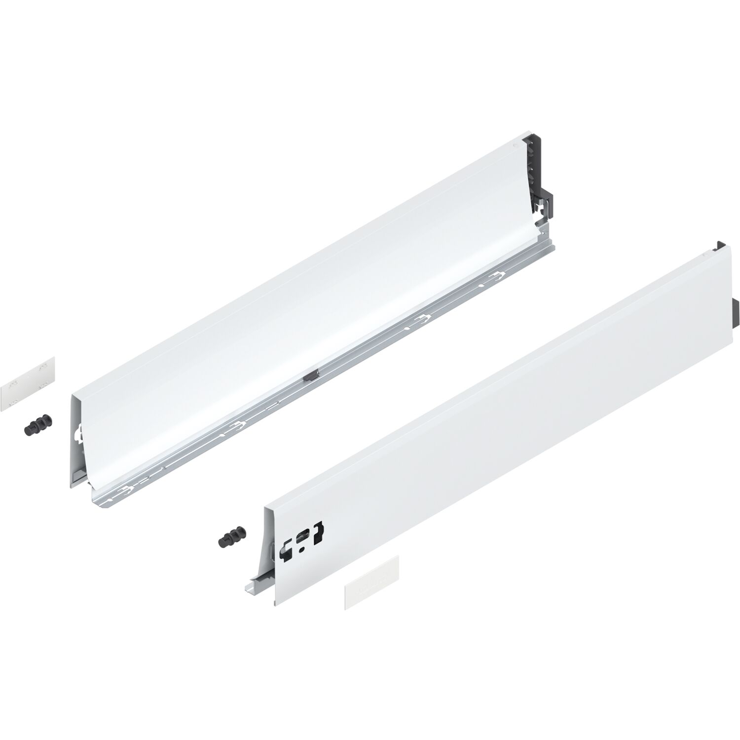 blum TANDEMBOX antaro Zarge Höhe K, NL 650, Stahl Seidenweiß ()