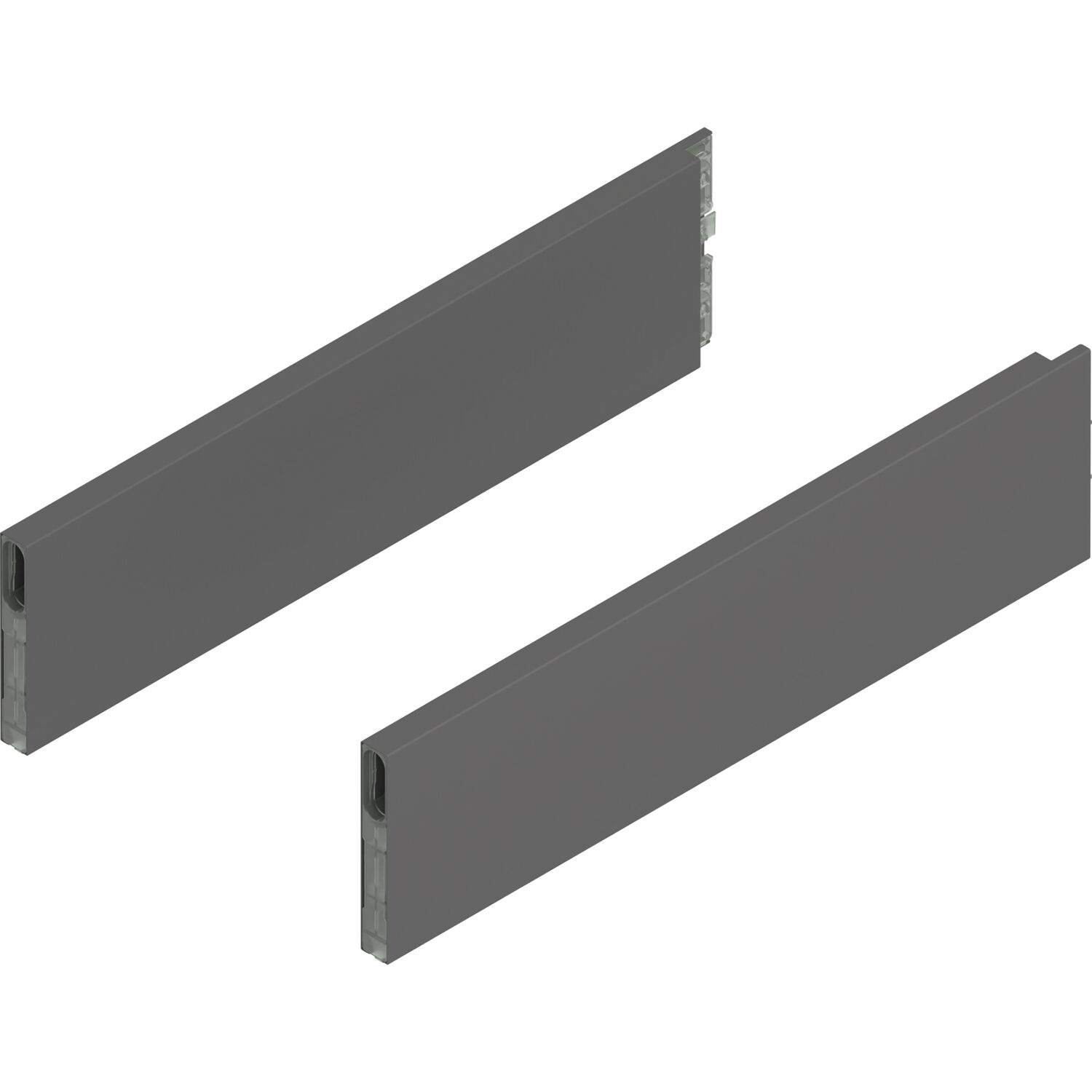 blum MERIVOBOX Boxcap Höhe E, NL 400, Oriongrau-matt