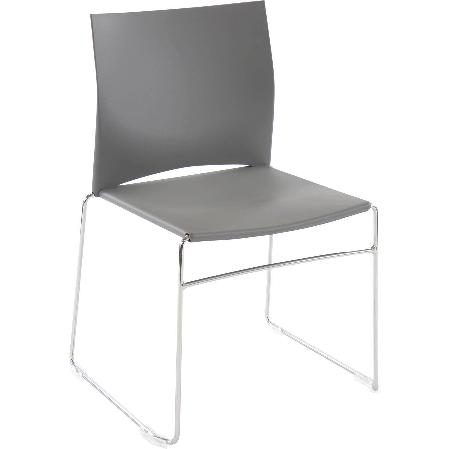 Topstar Besucherstuhl W-Chair grau/verchromt
