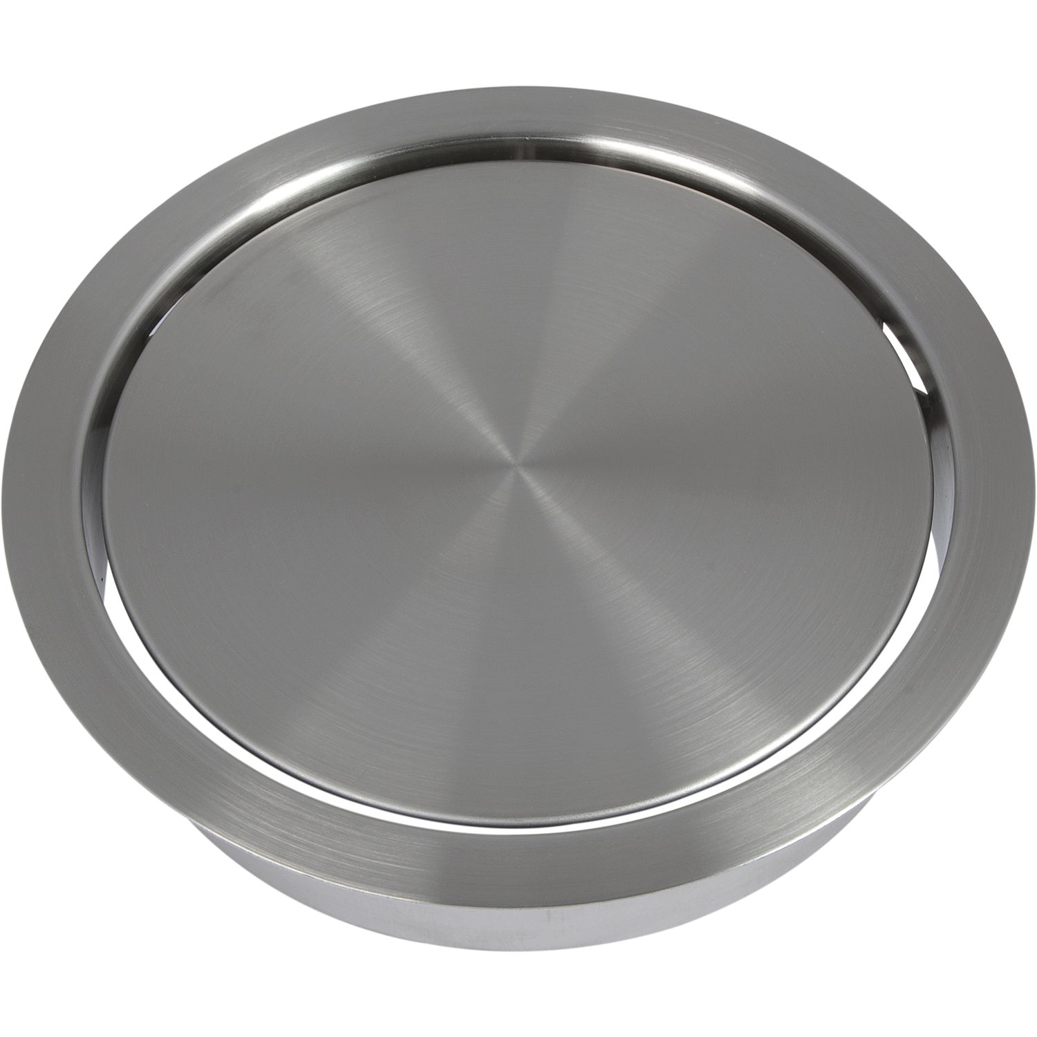 Lamp® Einwurfklappe gedämpft rund 170 mm Edelstahl