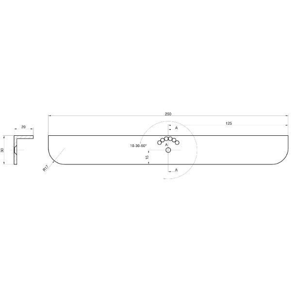 ALU-STYLE GP System Bodenträger für Holz verstellbar