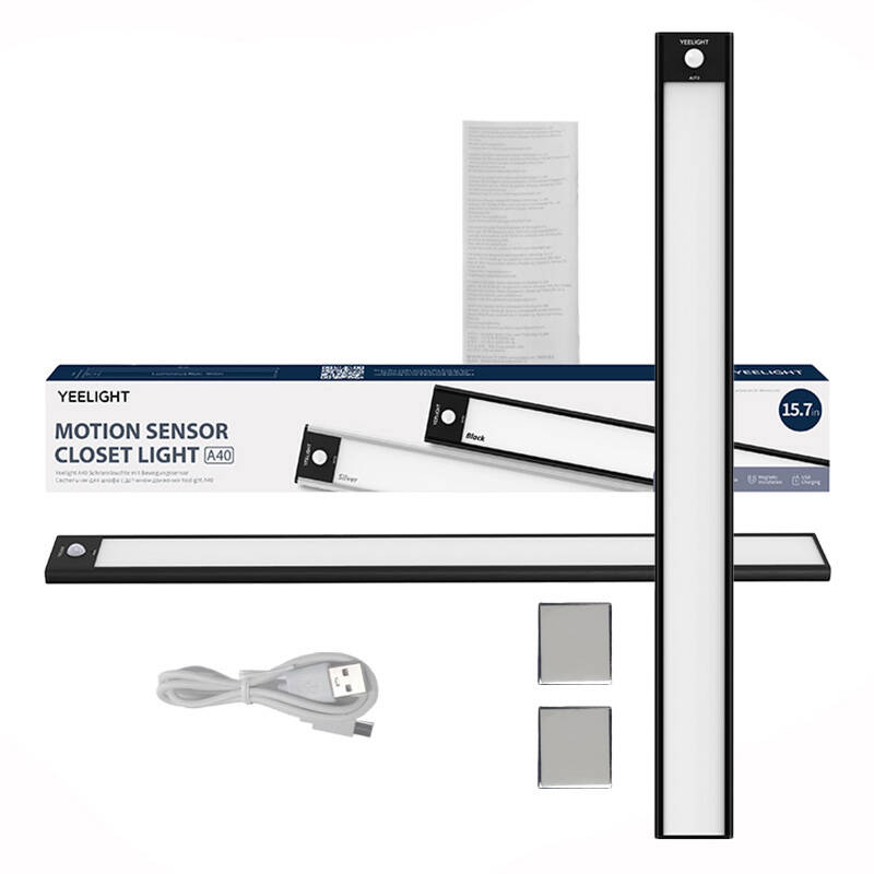 Yeelight Schrankleuchte mit Sensor 40cm schwarz 4000K