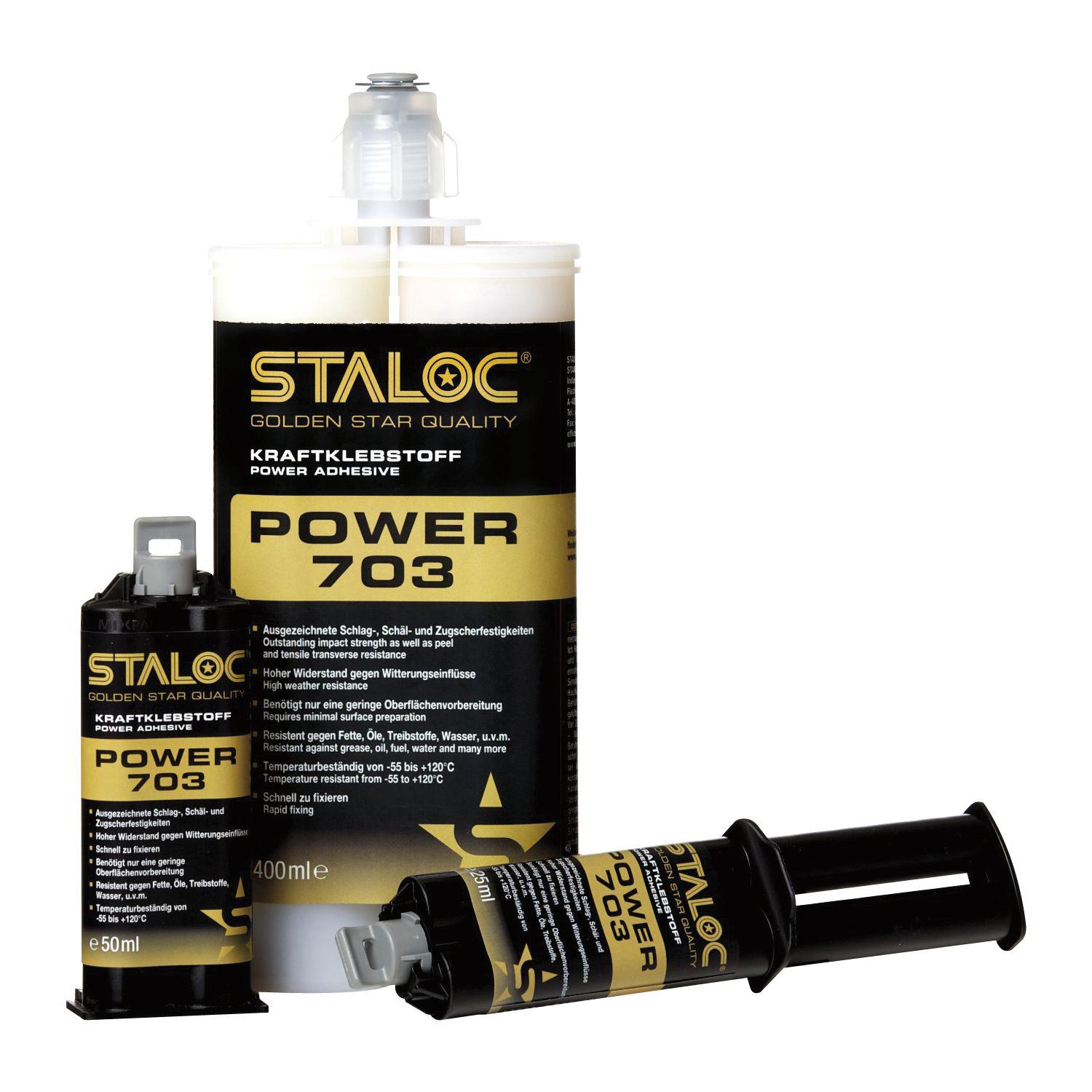 STALOC 2K Klebstoff Power 703 50ml beige ohne Mischer (0.05l)