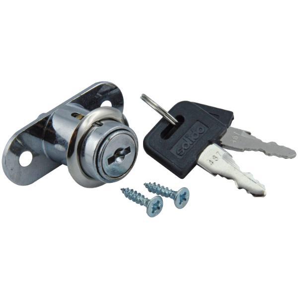 Schiebetürdruckzylinder 19 mm vernickelt