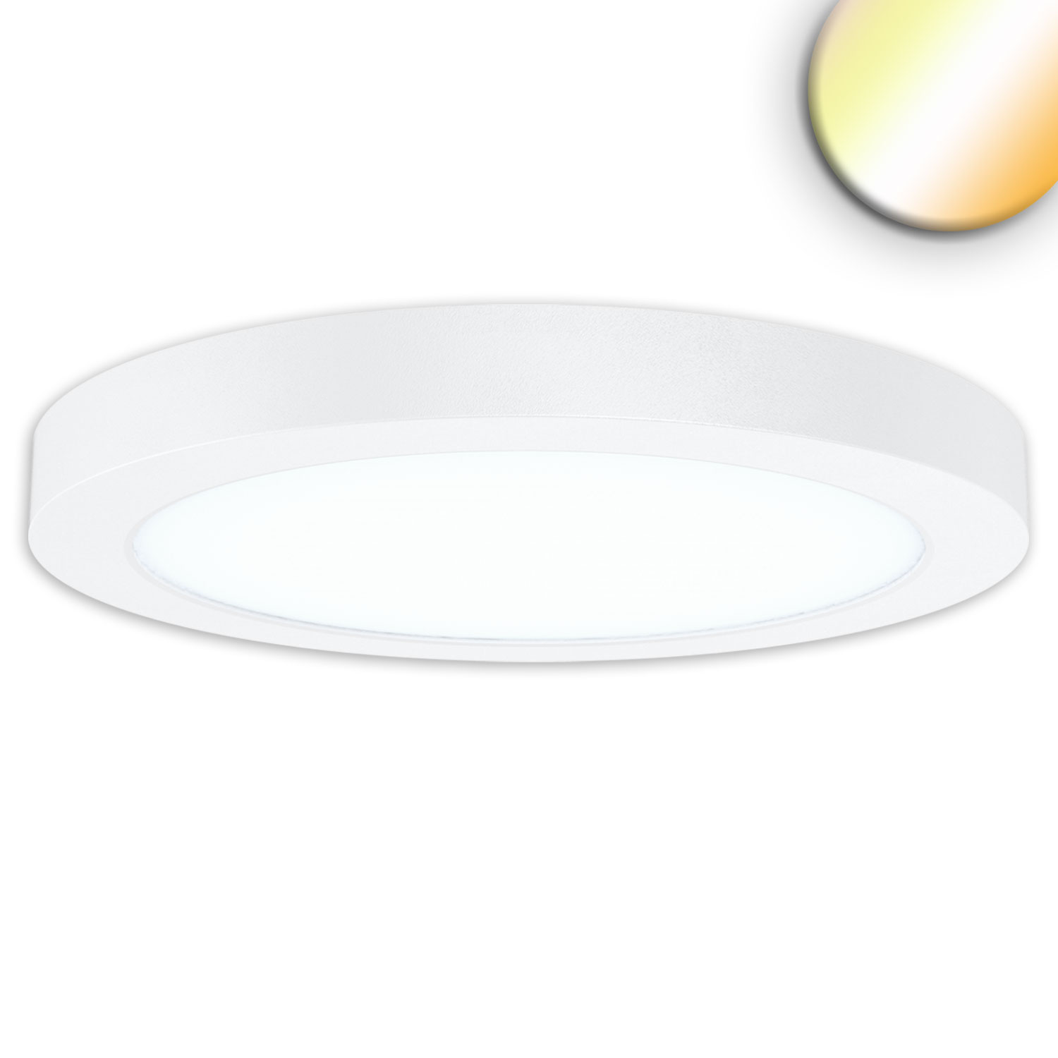 ISOLED LED Aufbau/Einbauleuchte Flex Pro DN300 22W weiß 120lm/W 3000|3500|4000K dimmbar